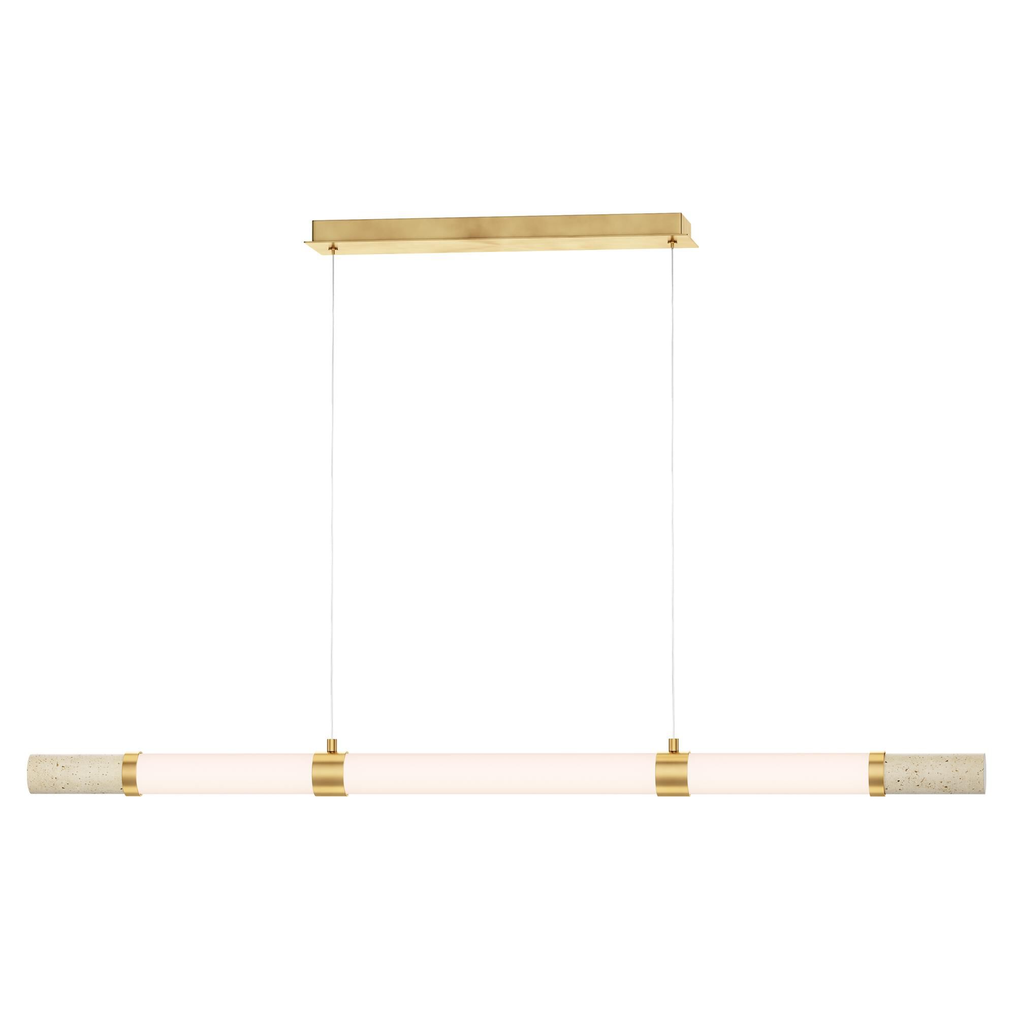 Travertine 54 Inch Linear Suspension Light by ET2 Lighting
