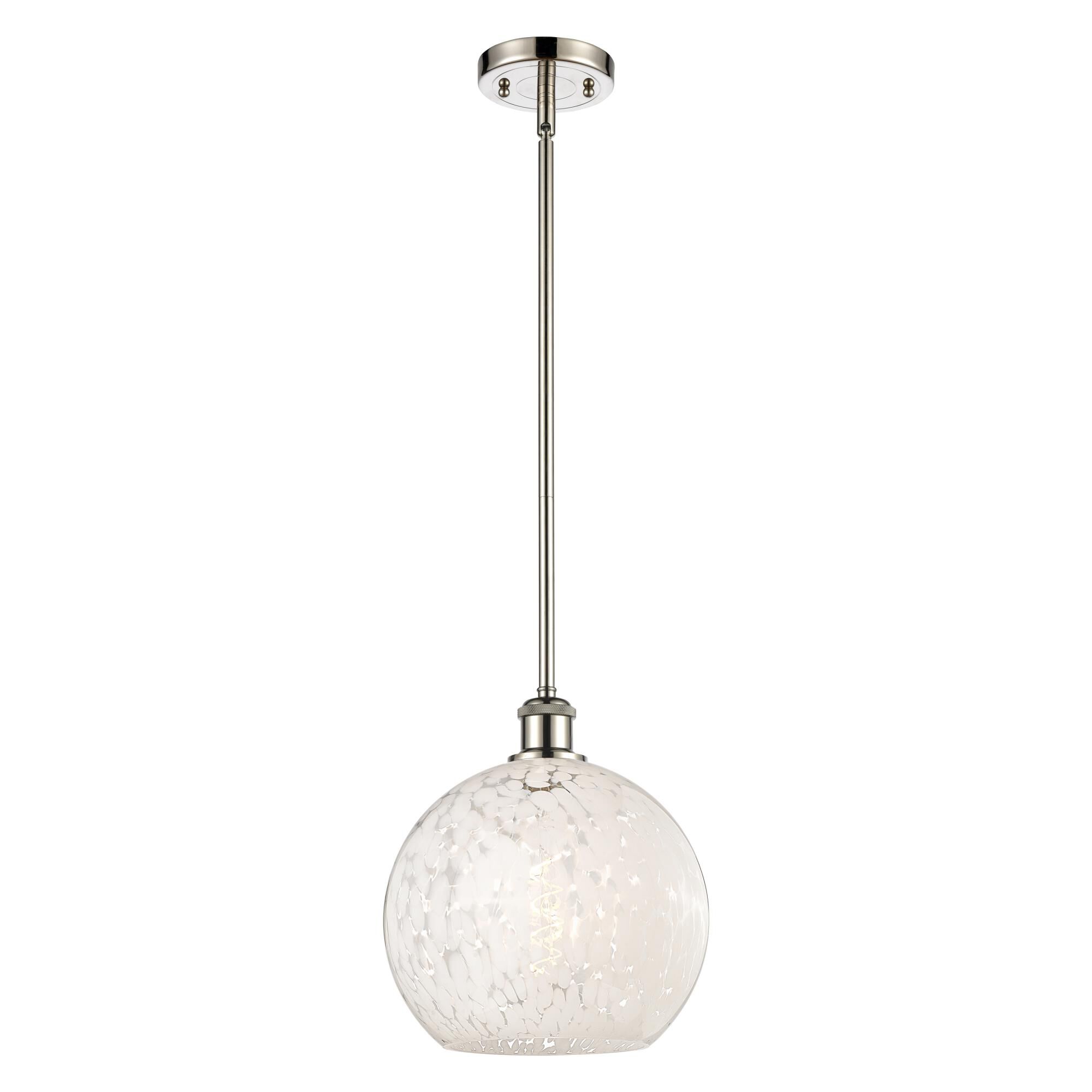 Bruno Marashlian White Mouchette 10 Inch Mini Pendant by Innovations Lighting