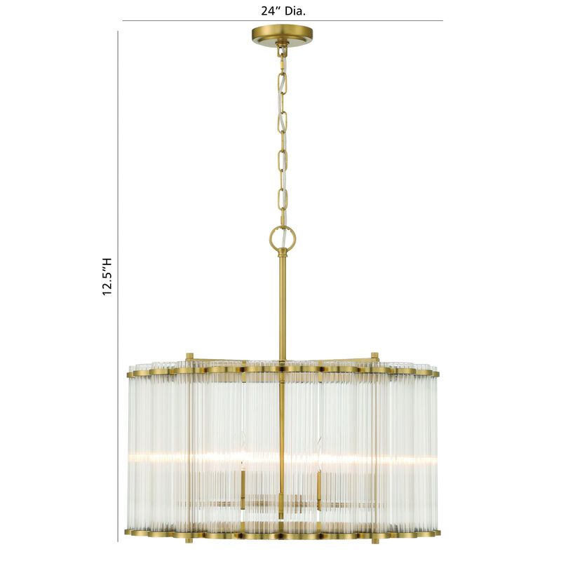 Glasbury Chandelier by Eurofase Lighting