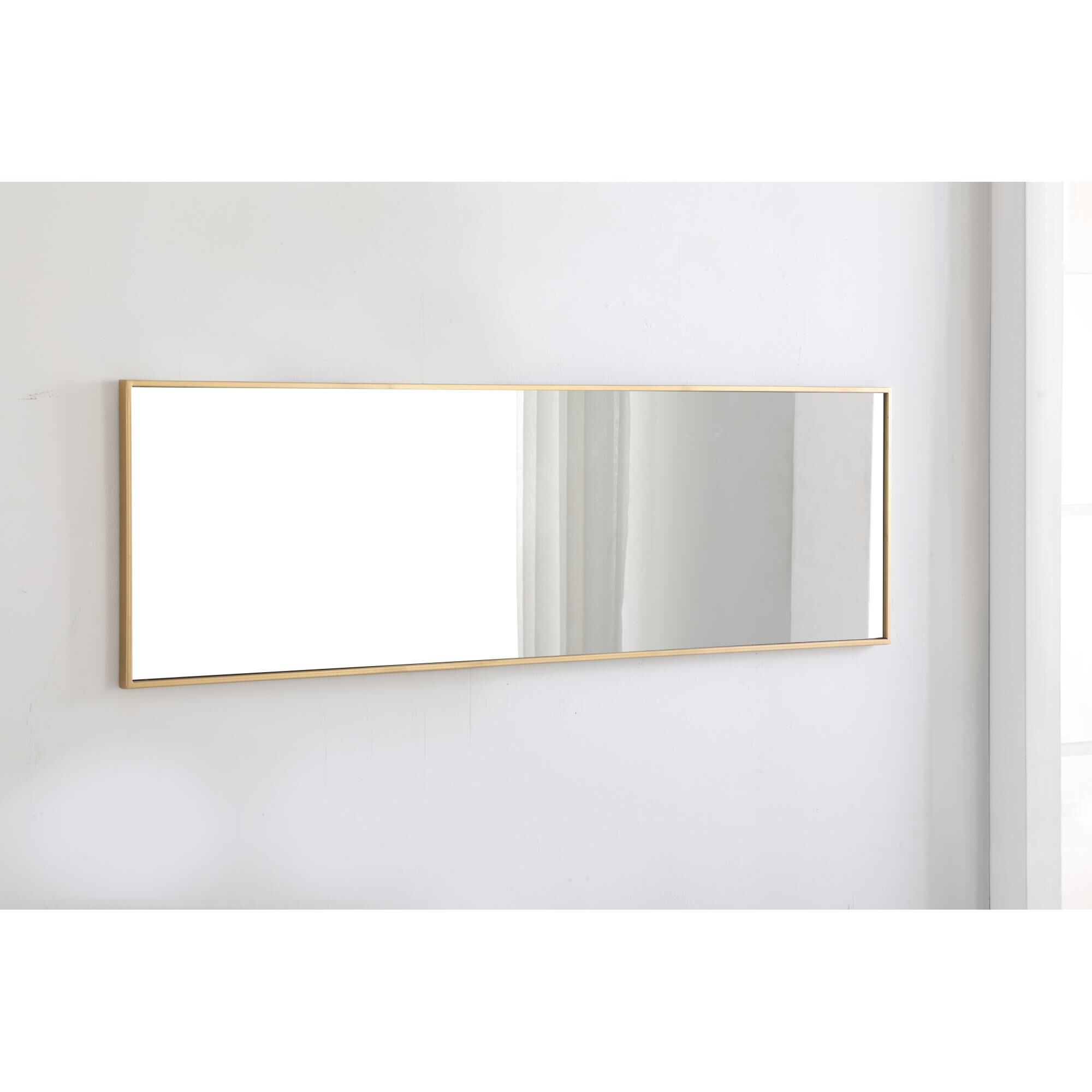 Shown in Brass finish and Clear Mirror Beveled glass