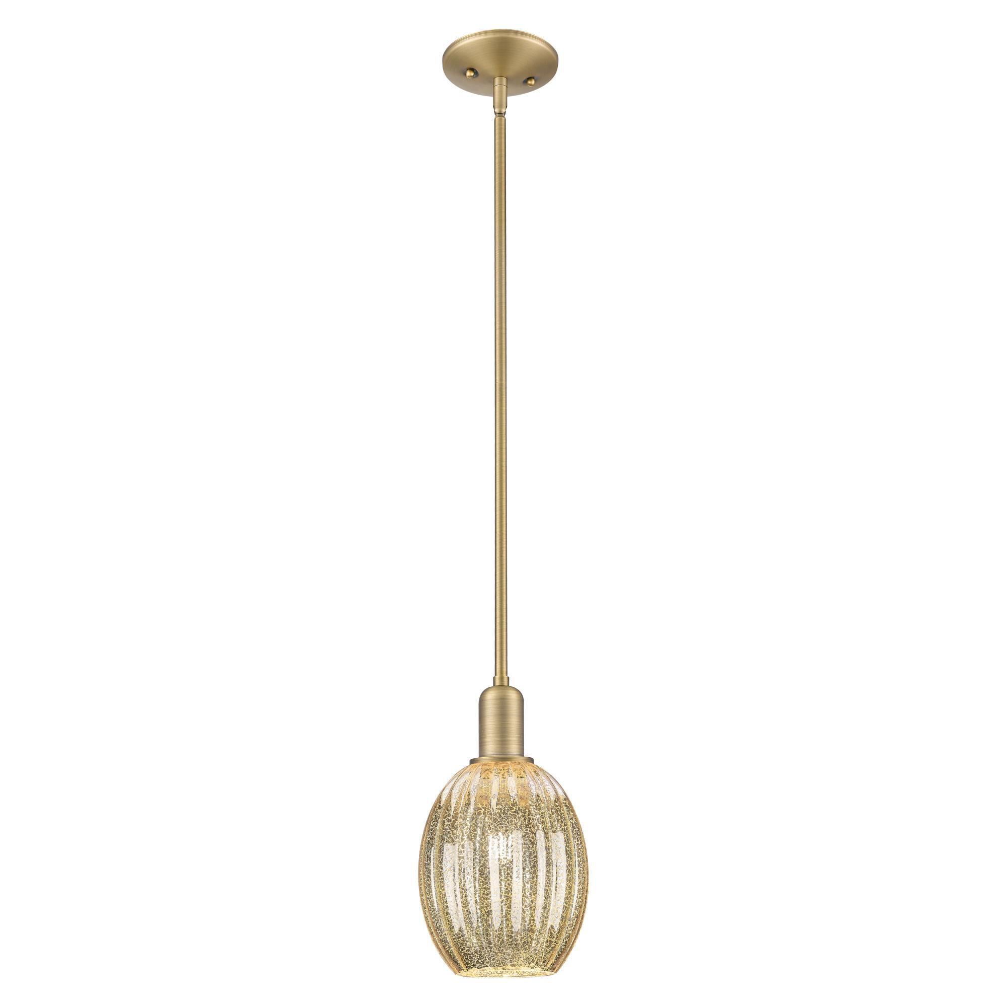 Shown in Brushed Brass finish and Mercury glass