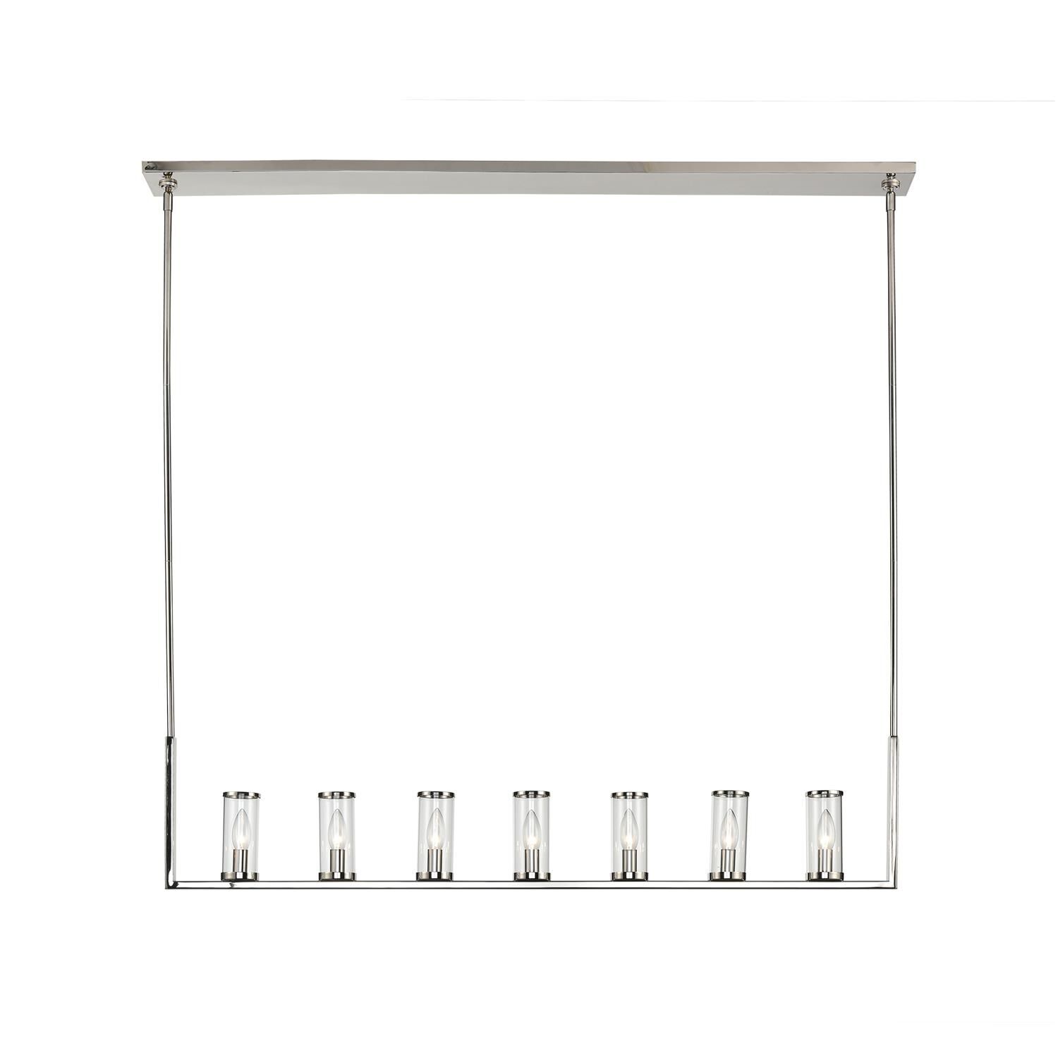 Revolve 48 Inch 7 Light Linear Suspension Light by Alora Lighting