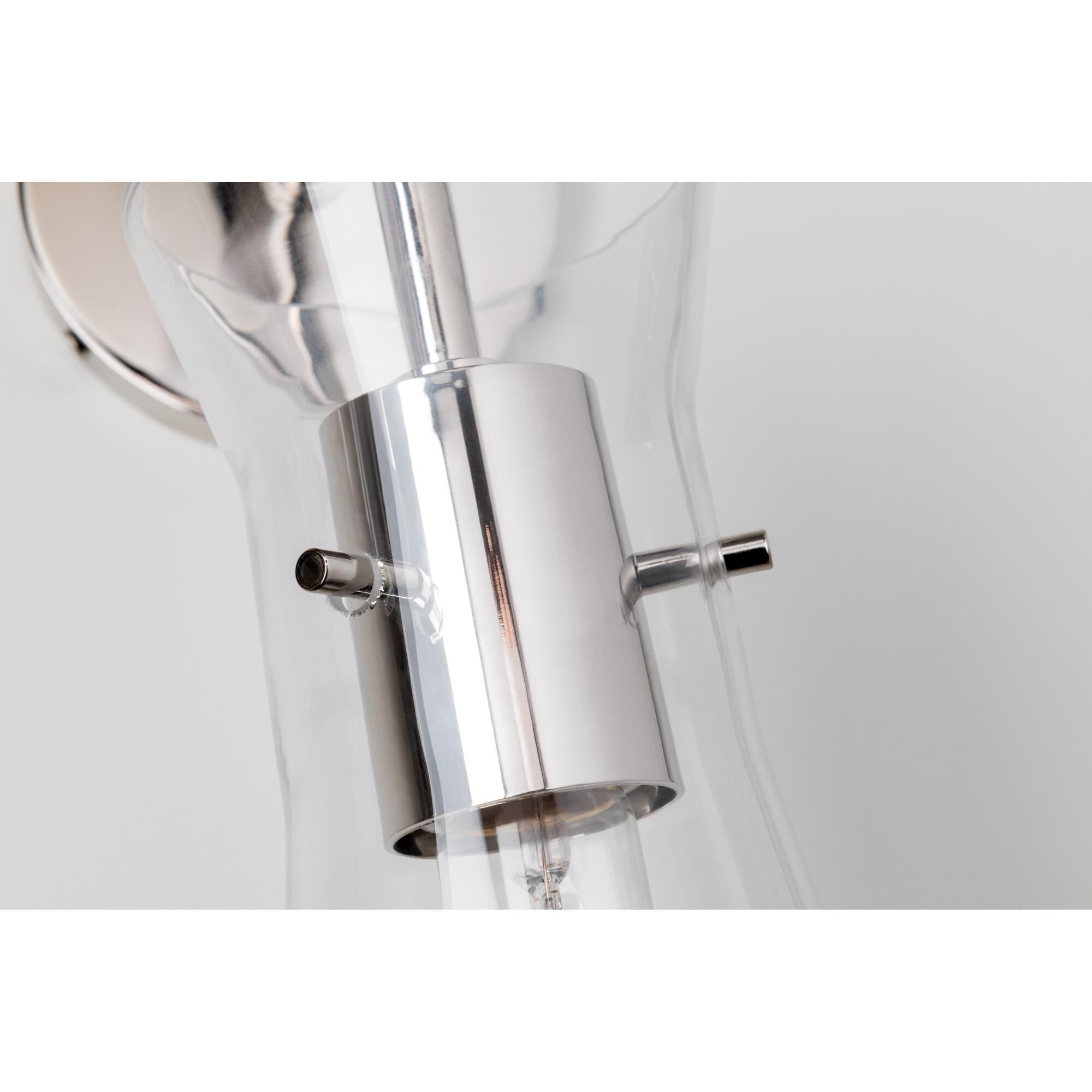 Shown in Polished Nickel finish and Opal Etched glass