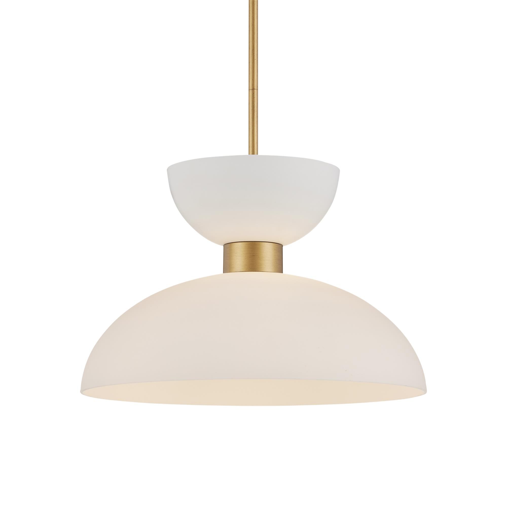 Shown in Antique Brass/White/Opaque finish
