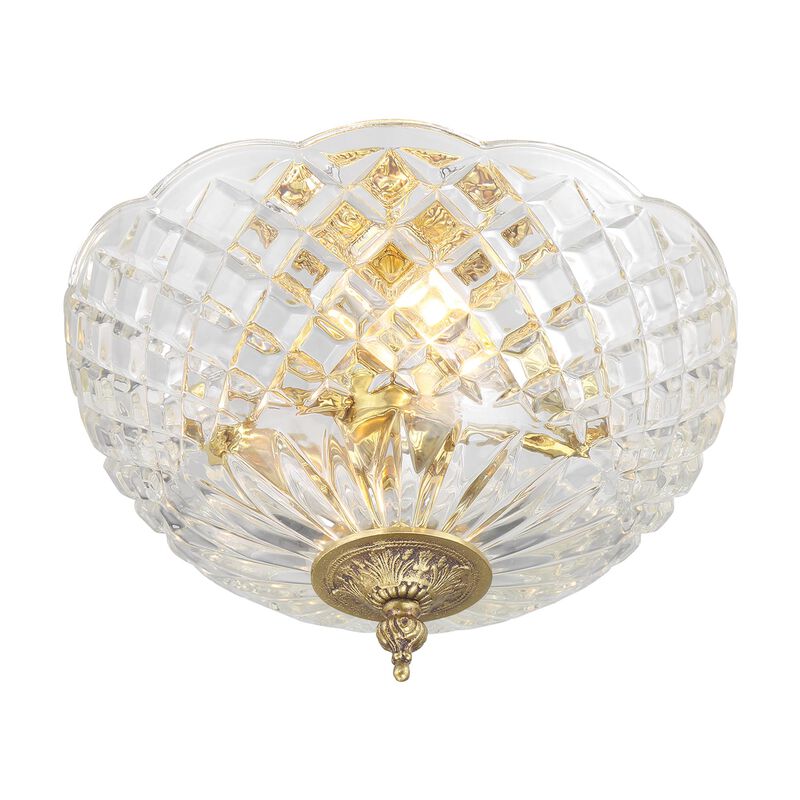 Ceiling 10 Inch 2 Light Semi Flush Mount by Crystorama