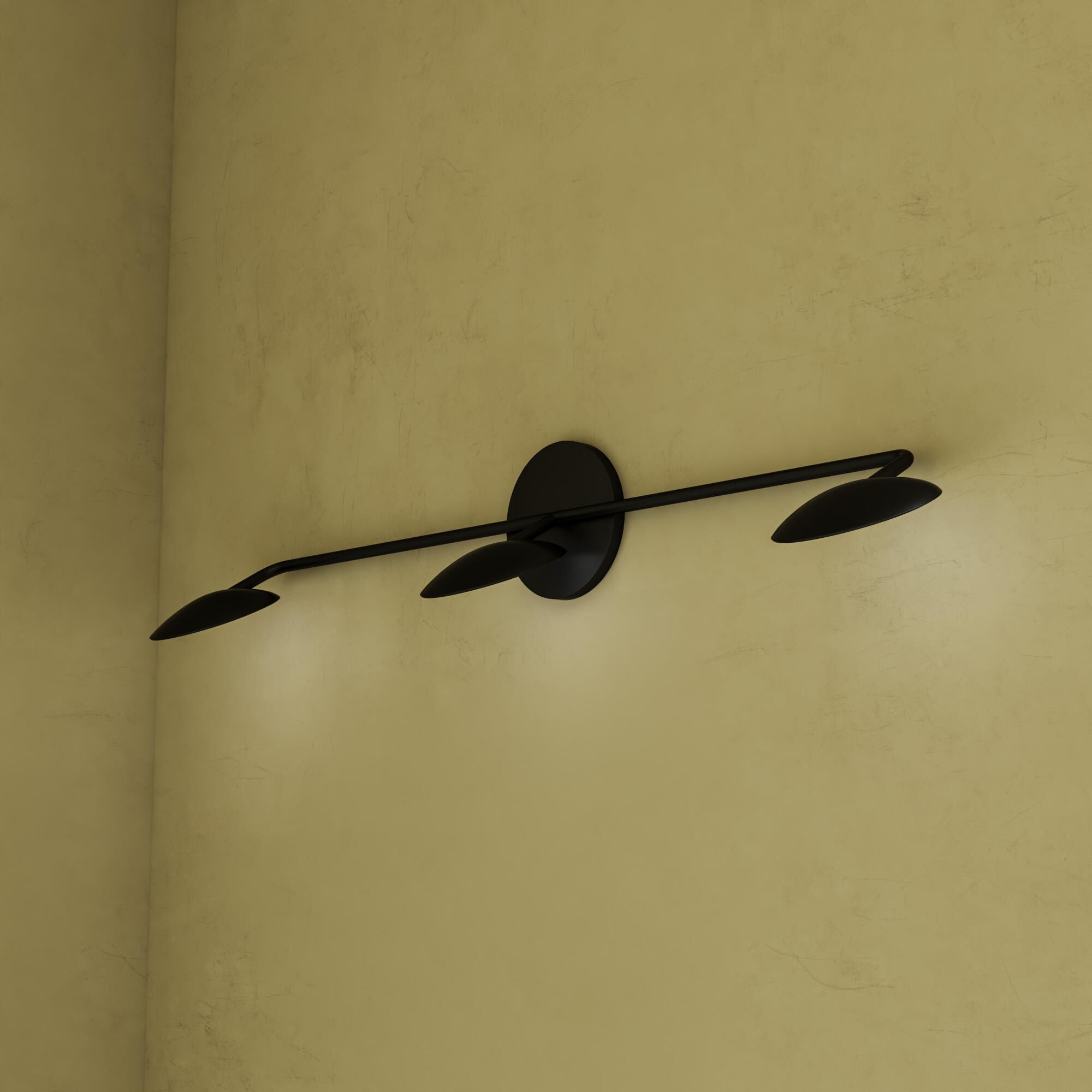 Shown in Black finish and Frosted Acrylic glass