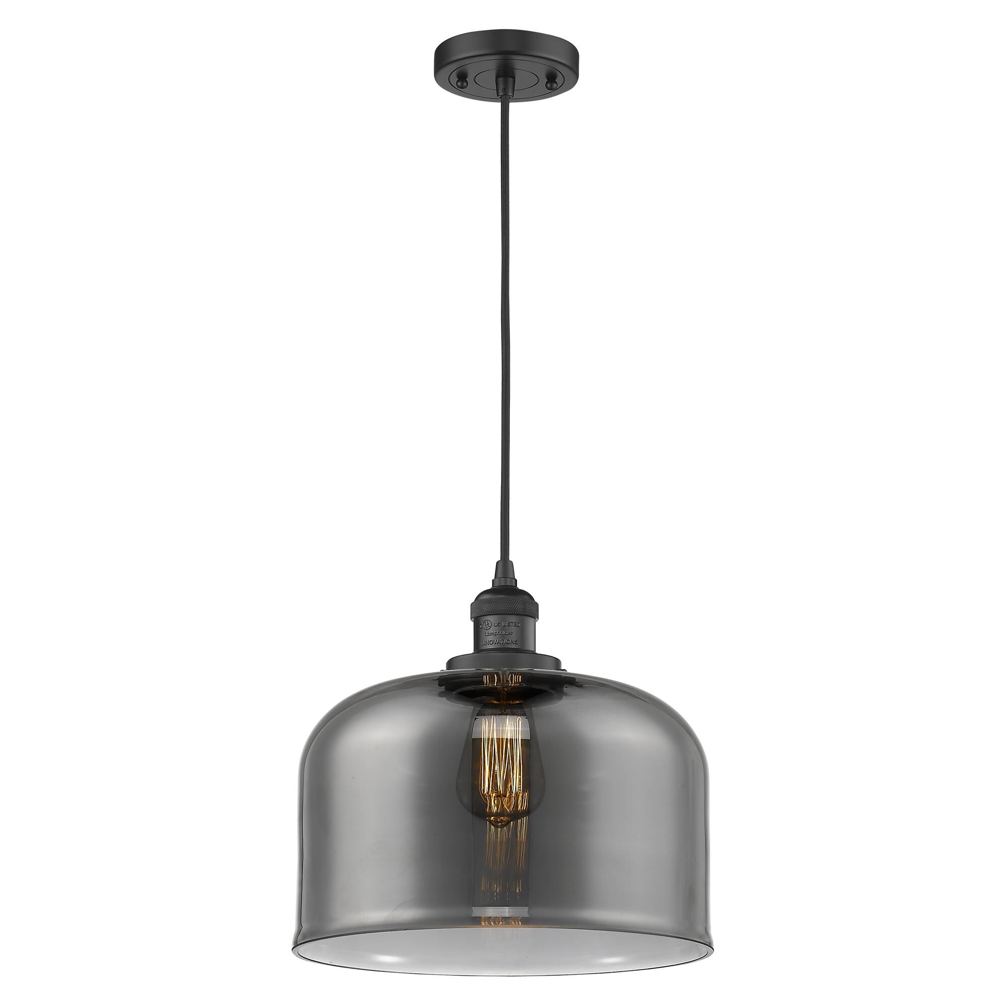Shown in Matte Black finish and Smoked glass