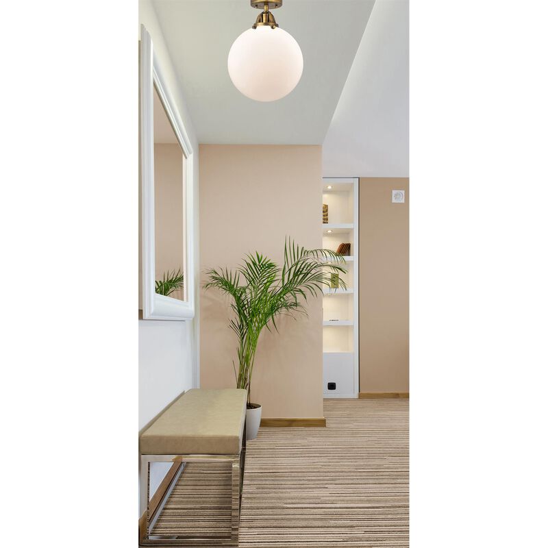 Bruno Marashlian Beacon 12 Inch 1 Light Semi Flush Mount by Innovations Lighting