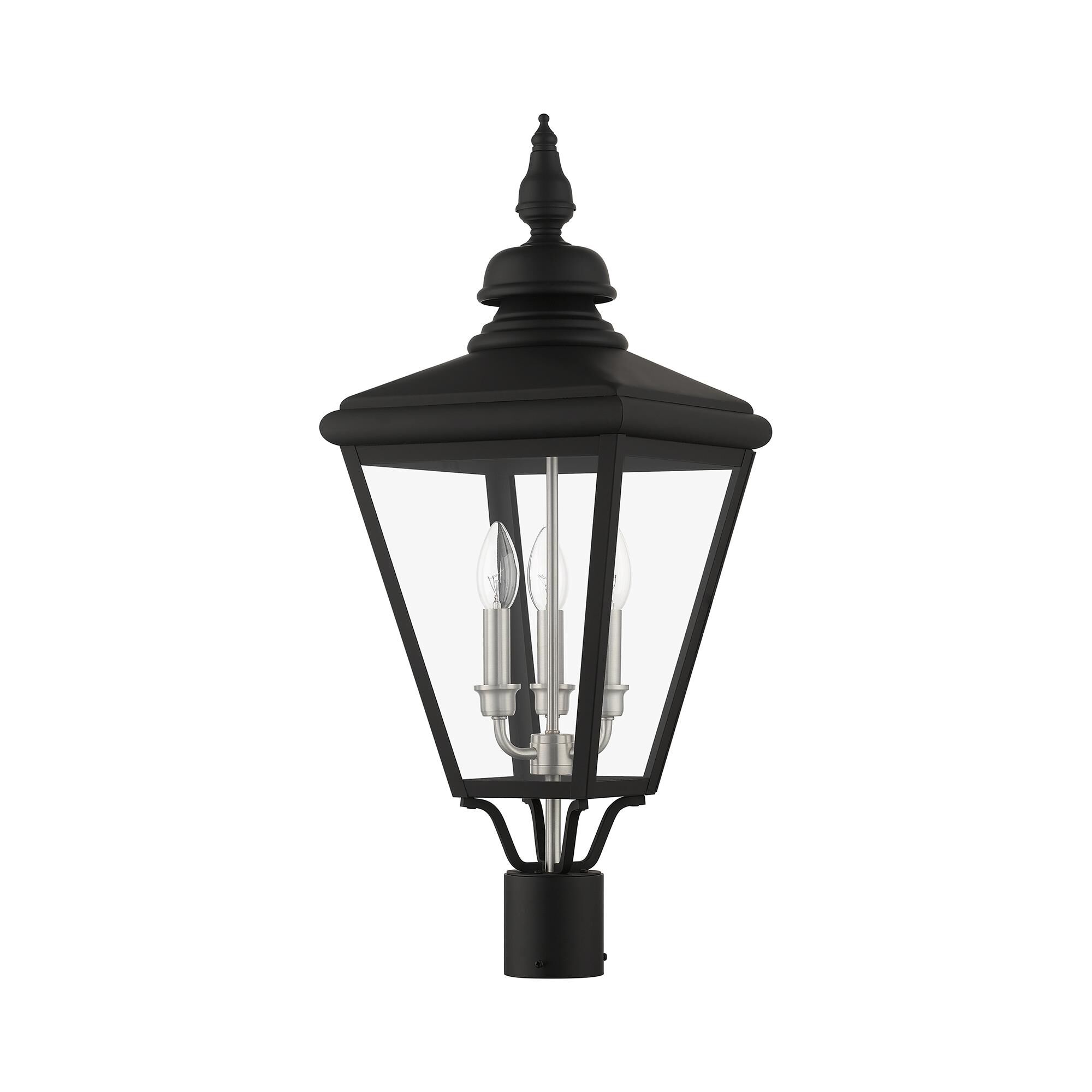 Adams 26 Inch Tall 3 Light Outdoor Post Lamp by Livex Lighting