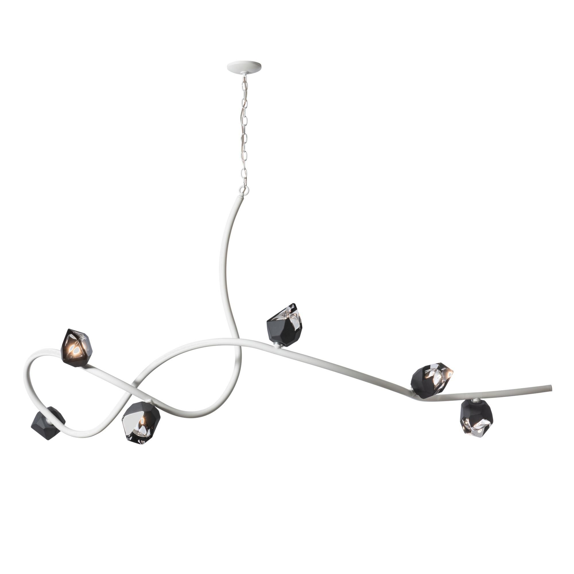 Glacier 69 Inch 6 Light Multi Light Pendant by Hubbardton Forge