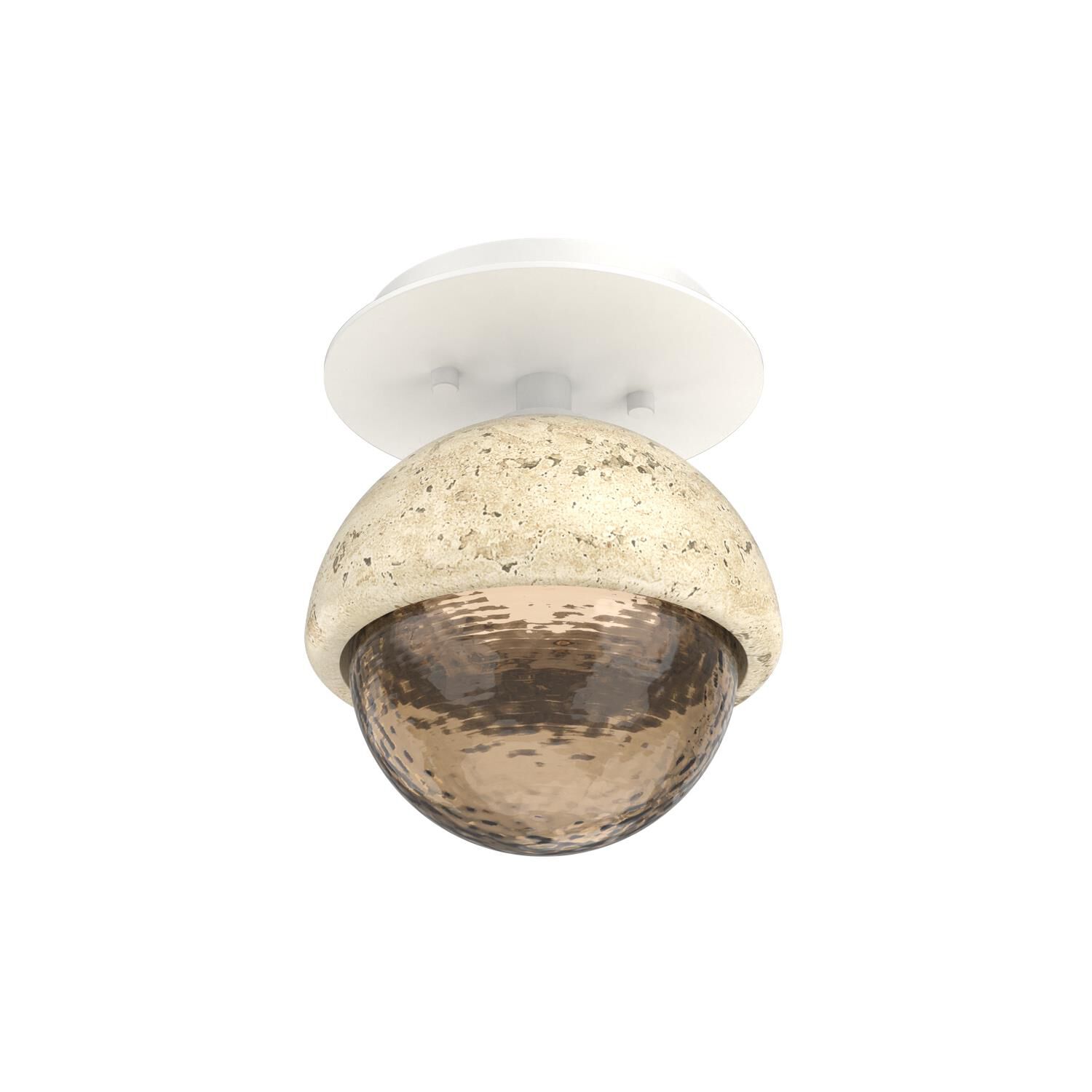Levi Wilson Cabochon 6 Inch Flush Mount by Hammerton Studio