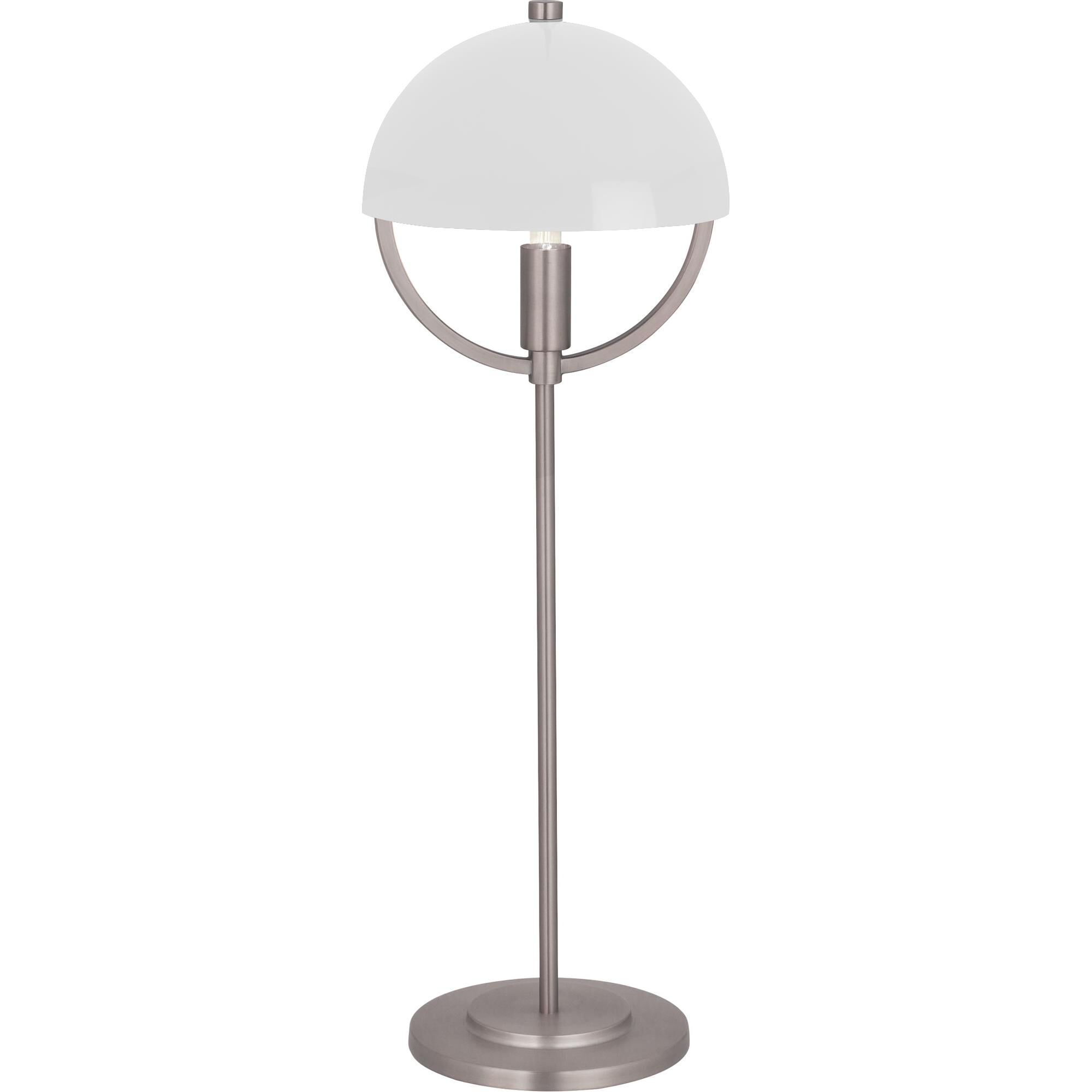 Shown in Pewter finish and White shade