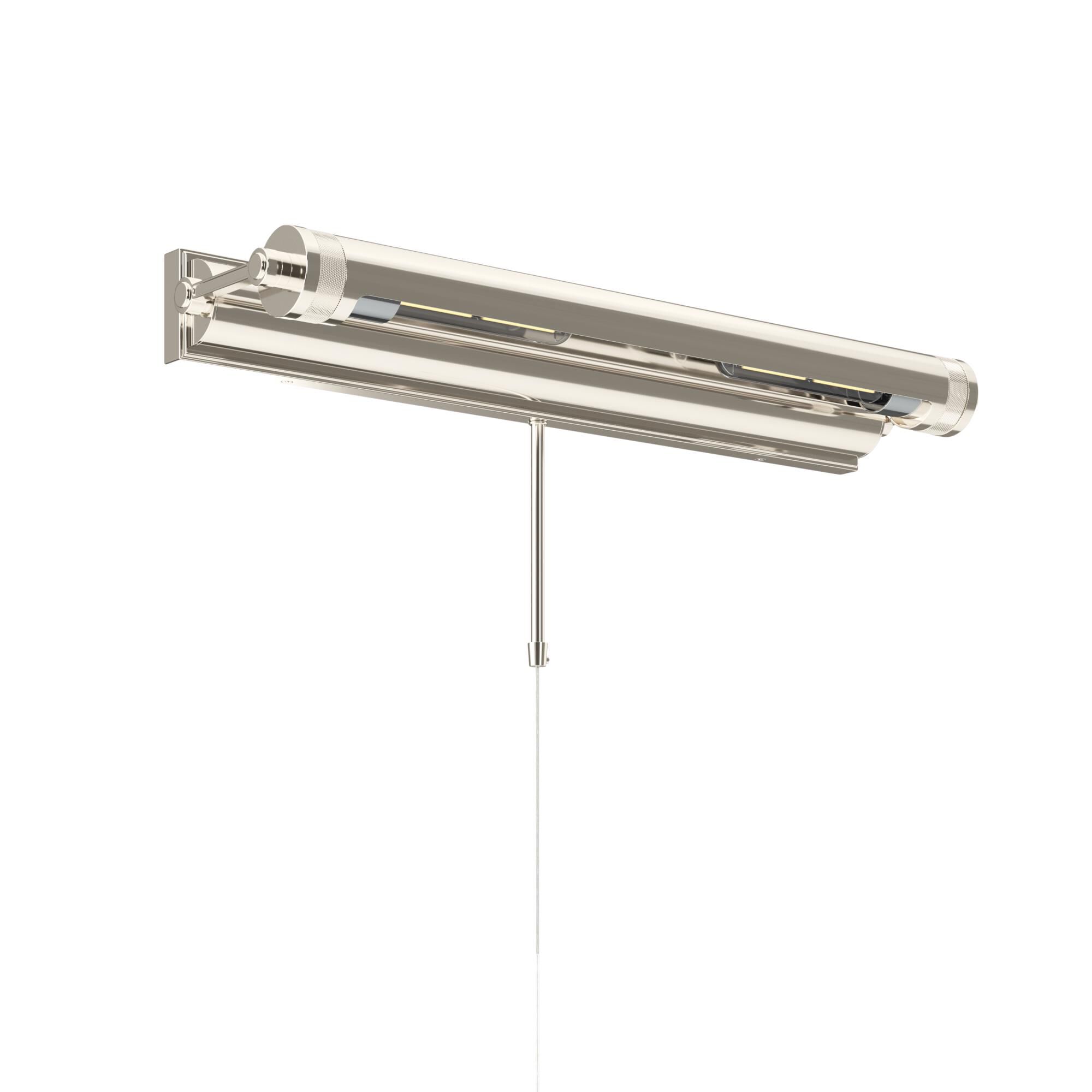 Shown in Polished Nickel finish and Metal shade