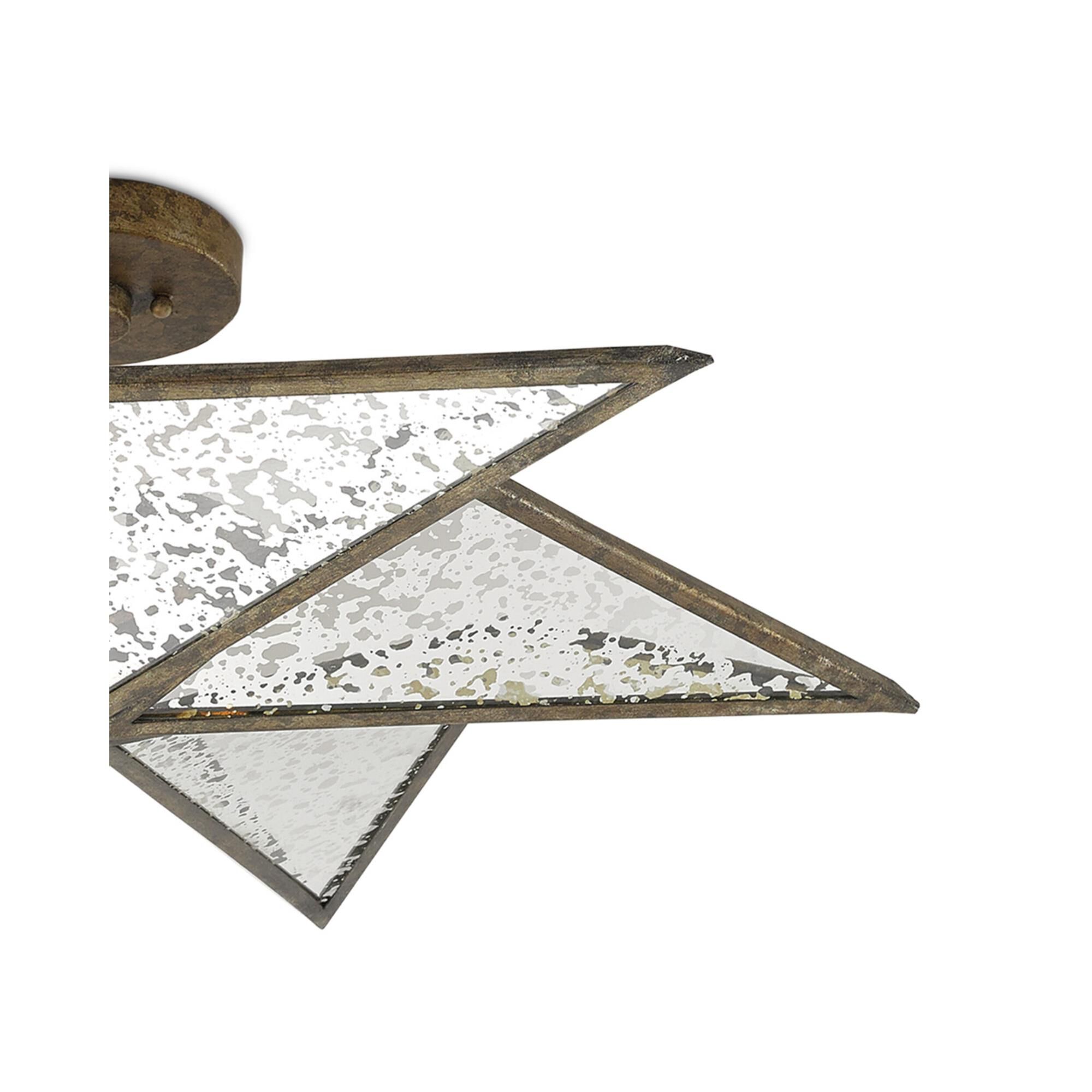 Stargazer 30 Inch 3 Light Semi Flush Mount,