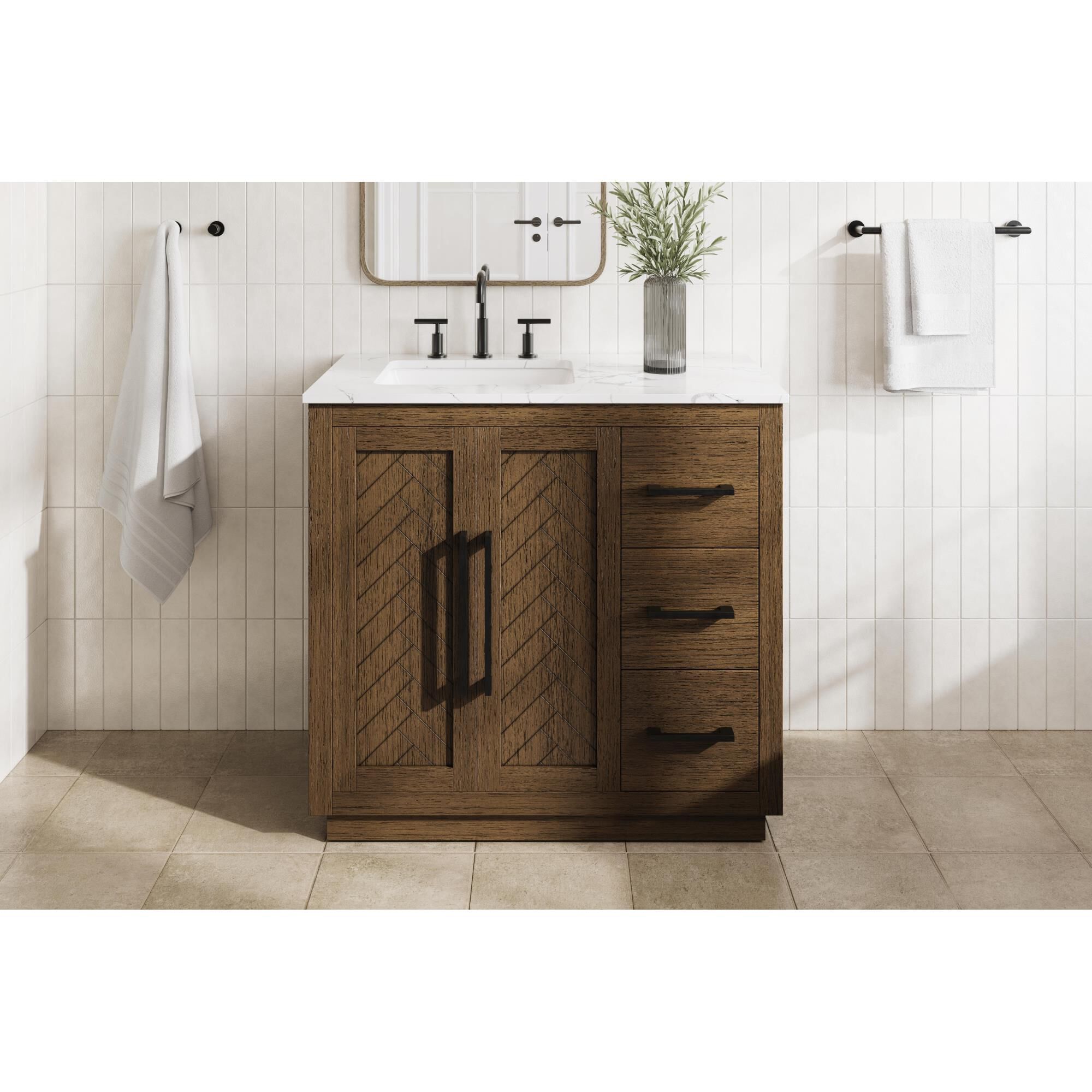 Chase 36 Inch Bath Vanity by Elegant Dcor