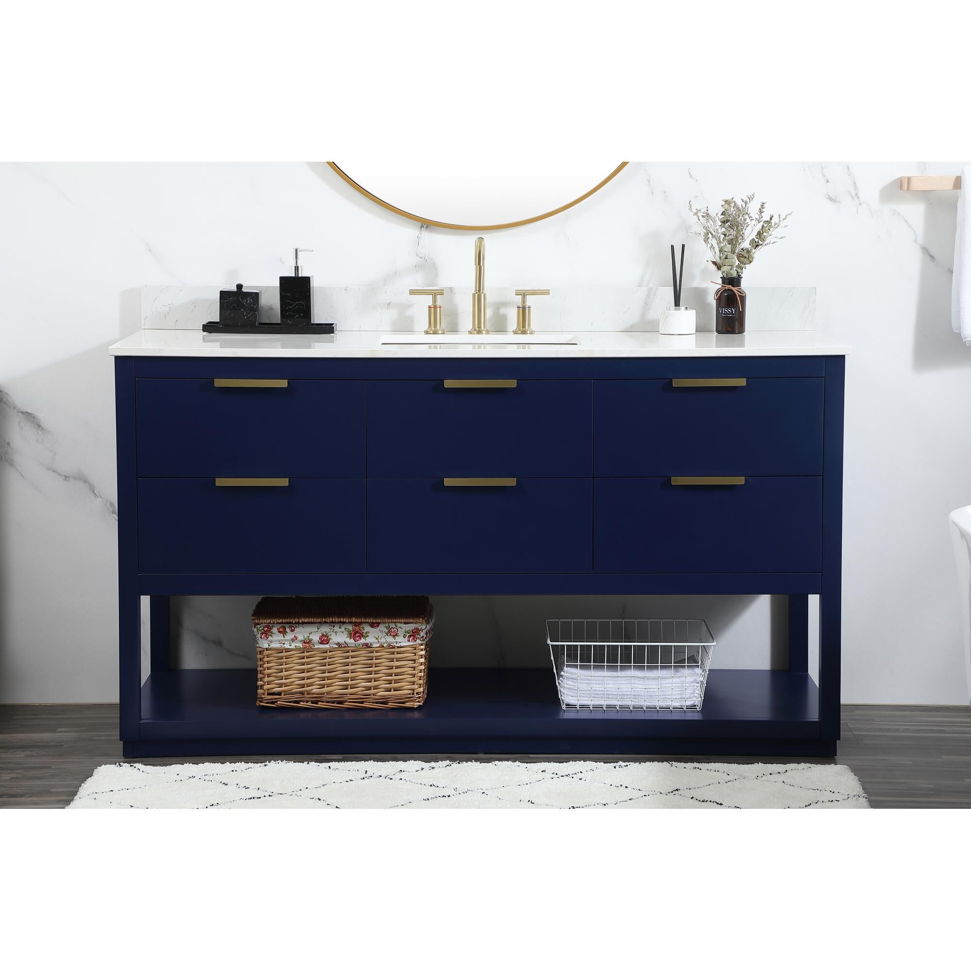 Larkin 60 Inch Bath Vanity by Elegant Decor