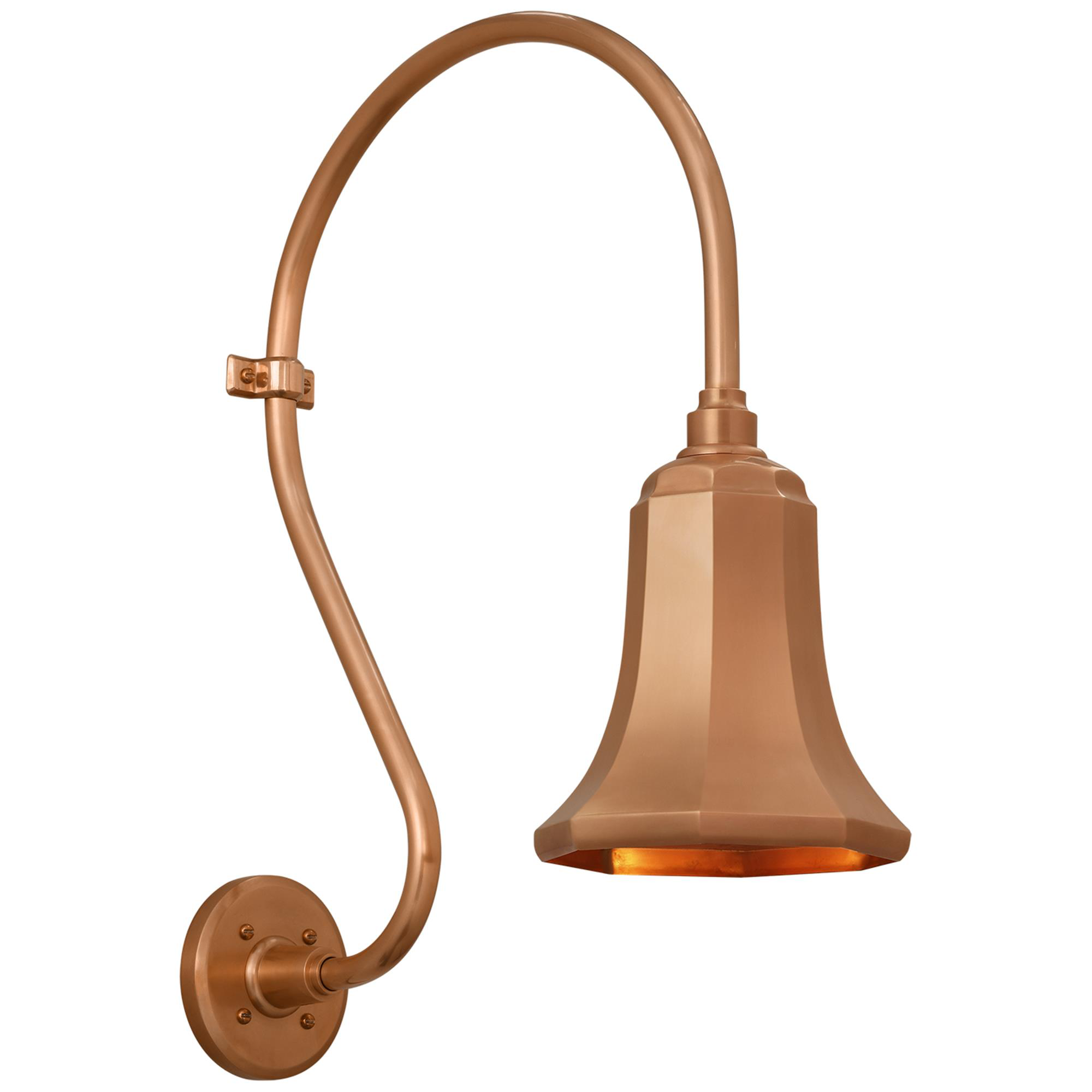 Shown in Soft Copper finish and Copper shade