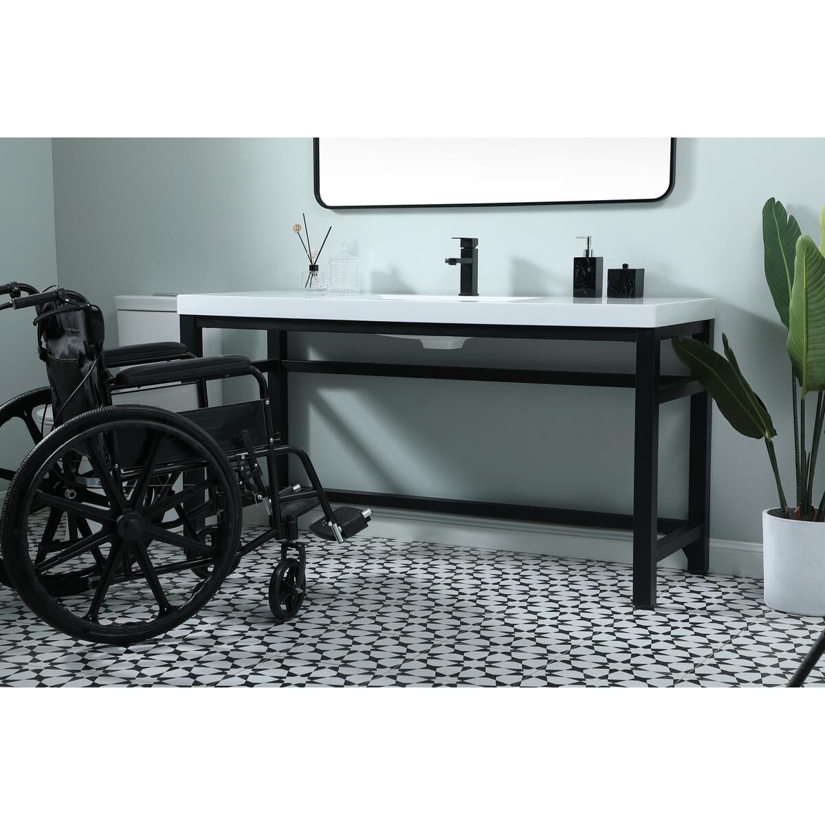 Raya 60 Inch Bath Vanity by Elegant Decor