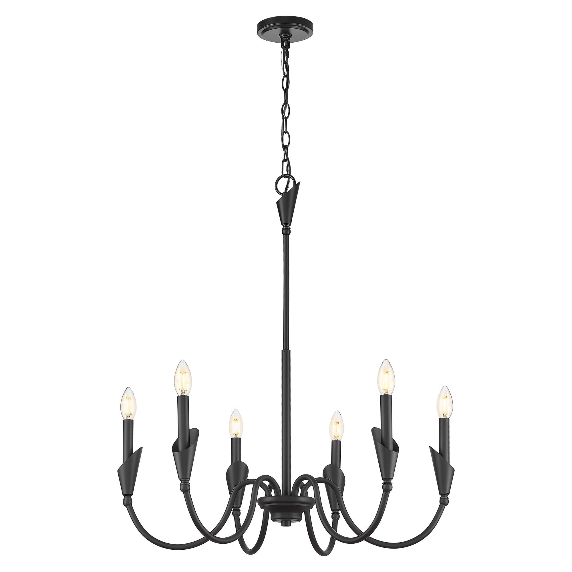 Shown in Matte Black finish and White glass and White shade