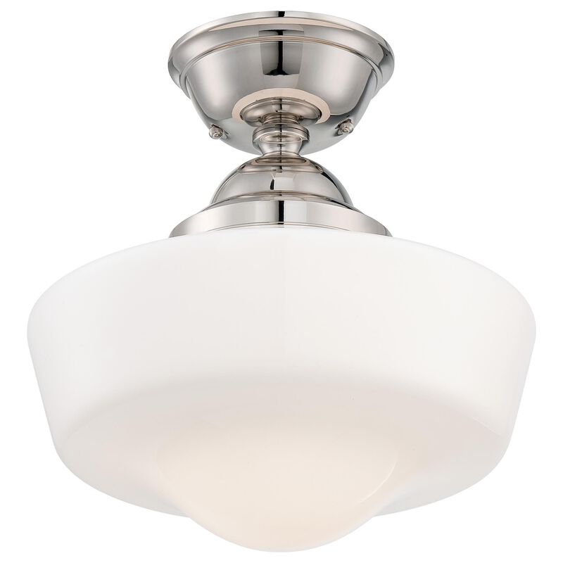 13 Inch 1 Light Semi Flush Mount by Minka Lavery