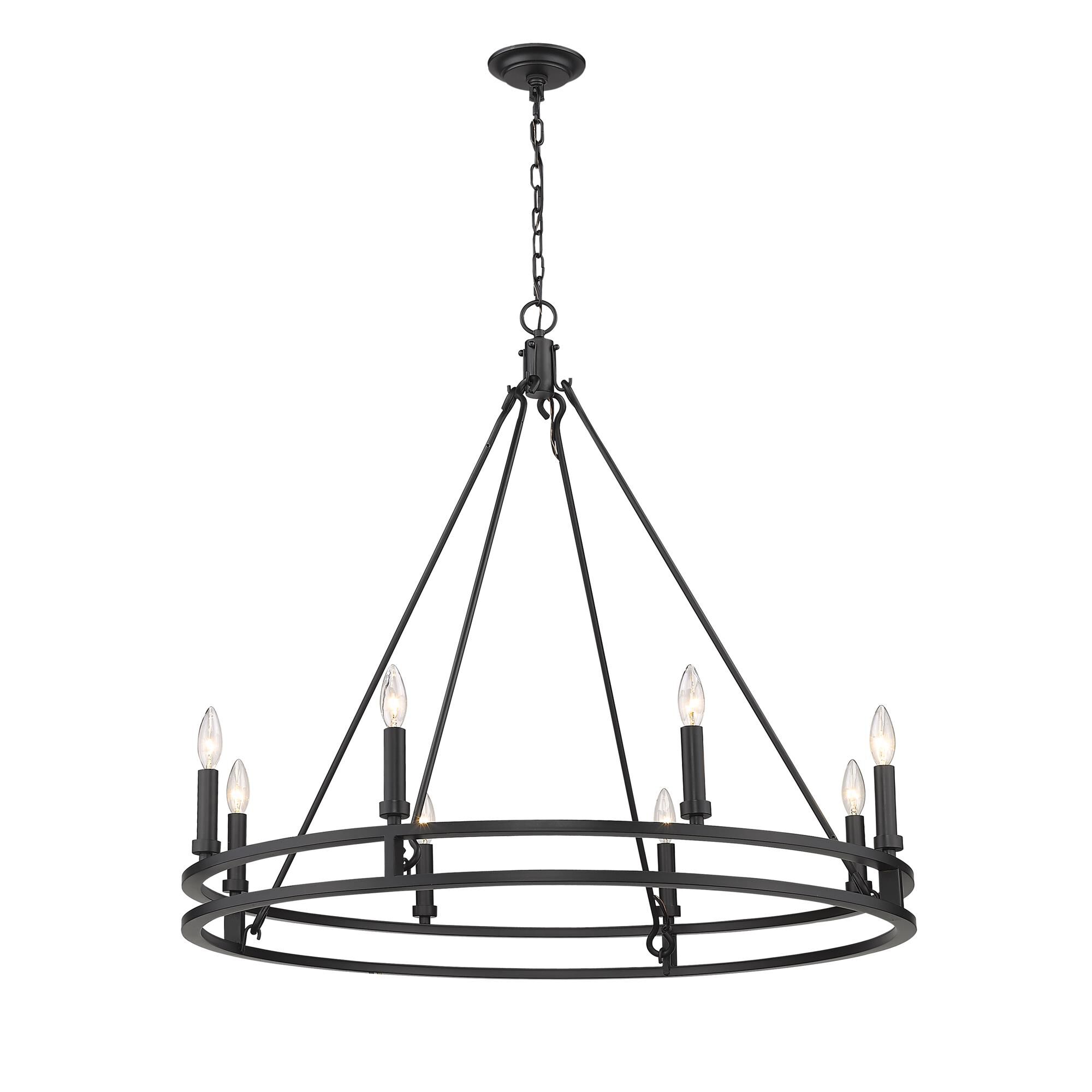 Shown in Matte Black finish and --- glass and --- shade