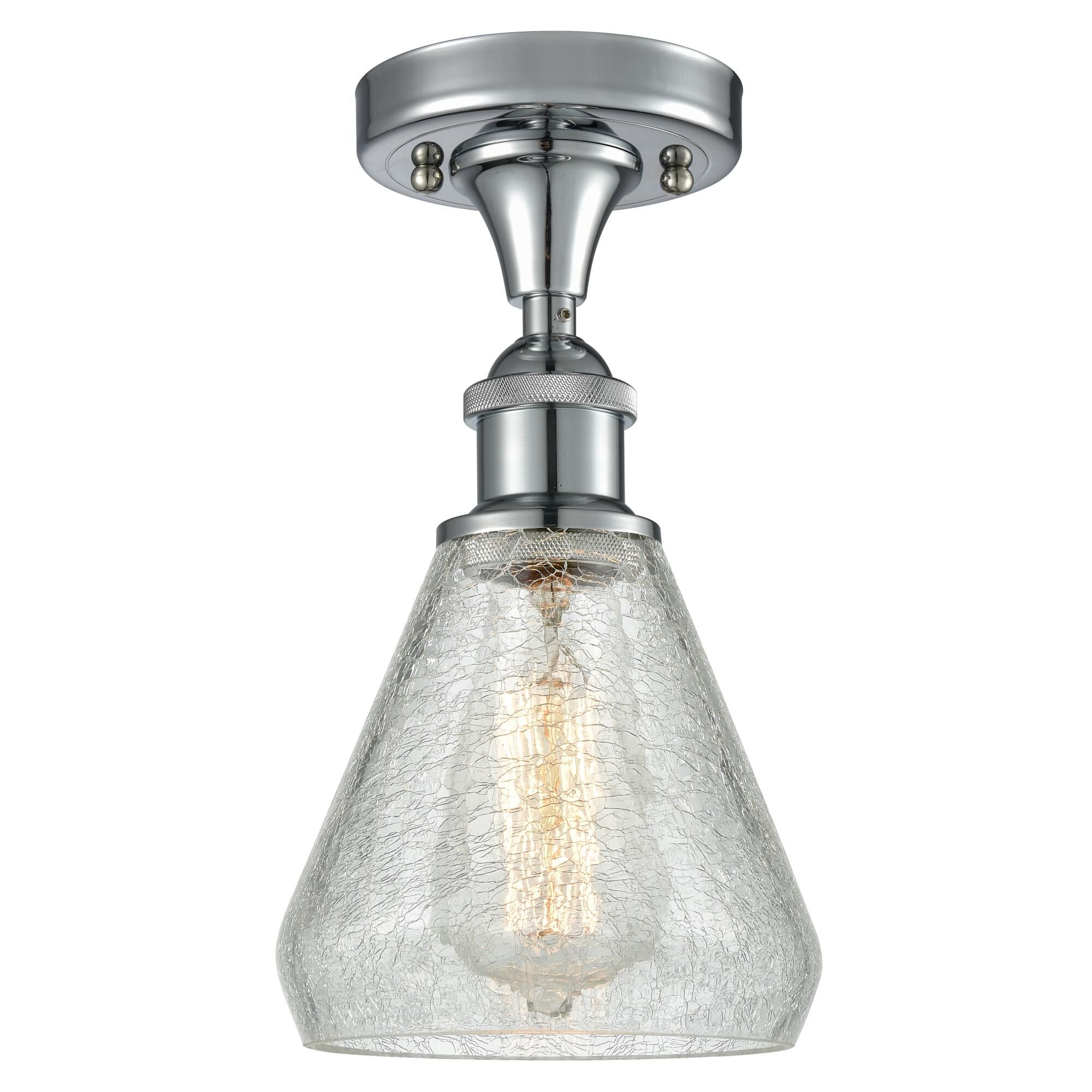 Bruno Marashlian Conesus 6 Inch 1 Light Semi Flush Mount by Innovations Lighting