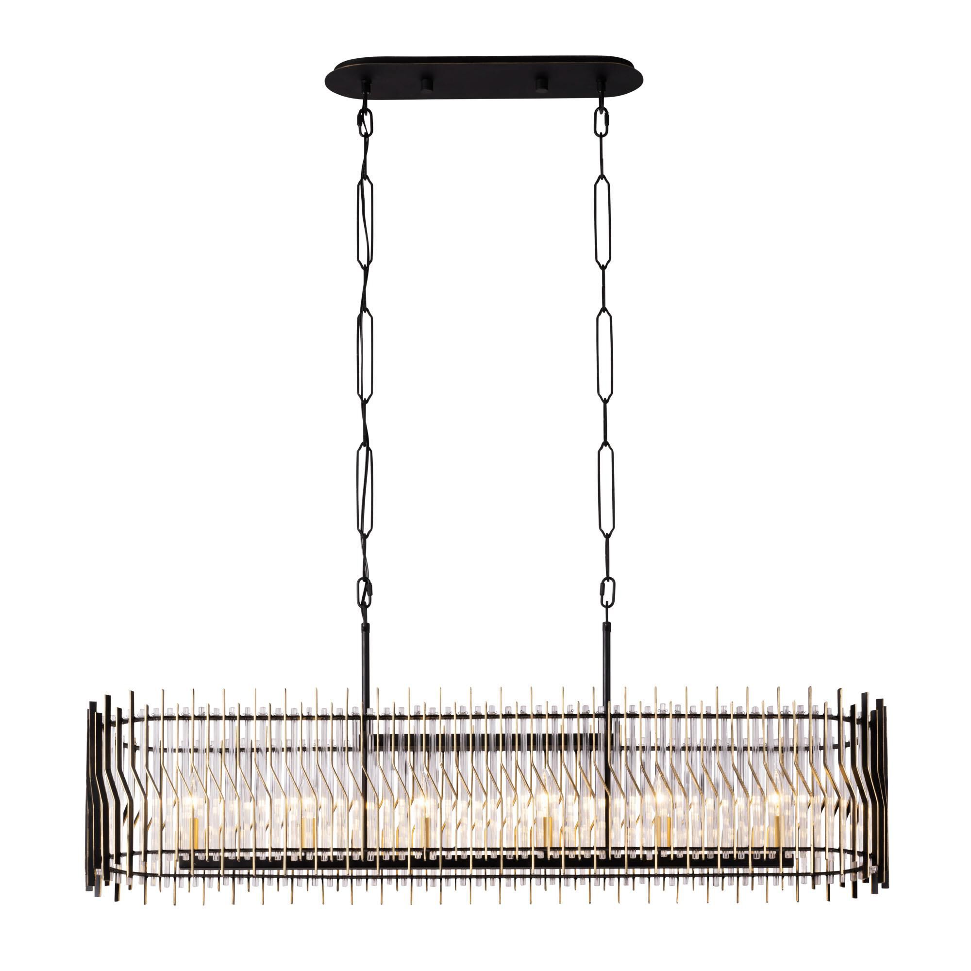 Park Row 48 Inch 6 Light Linear Suspension Light by Varaluz