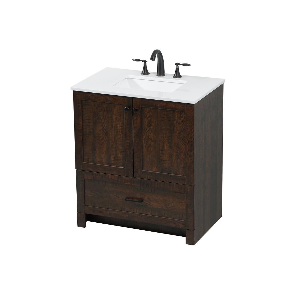 Shown in Expresso finish and Without Backsplash accent