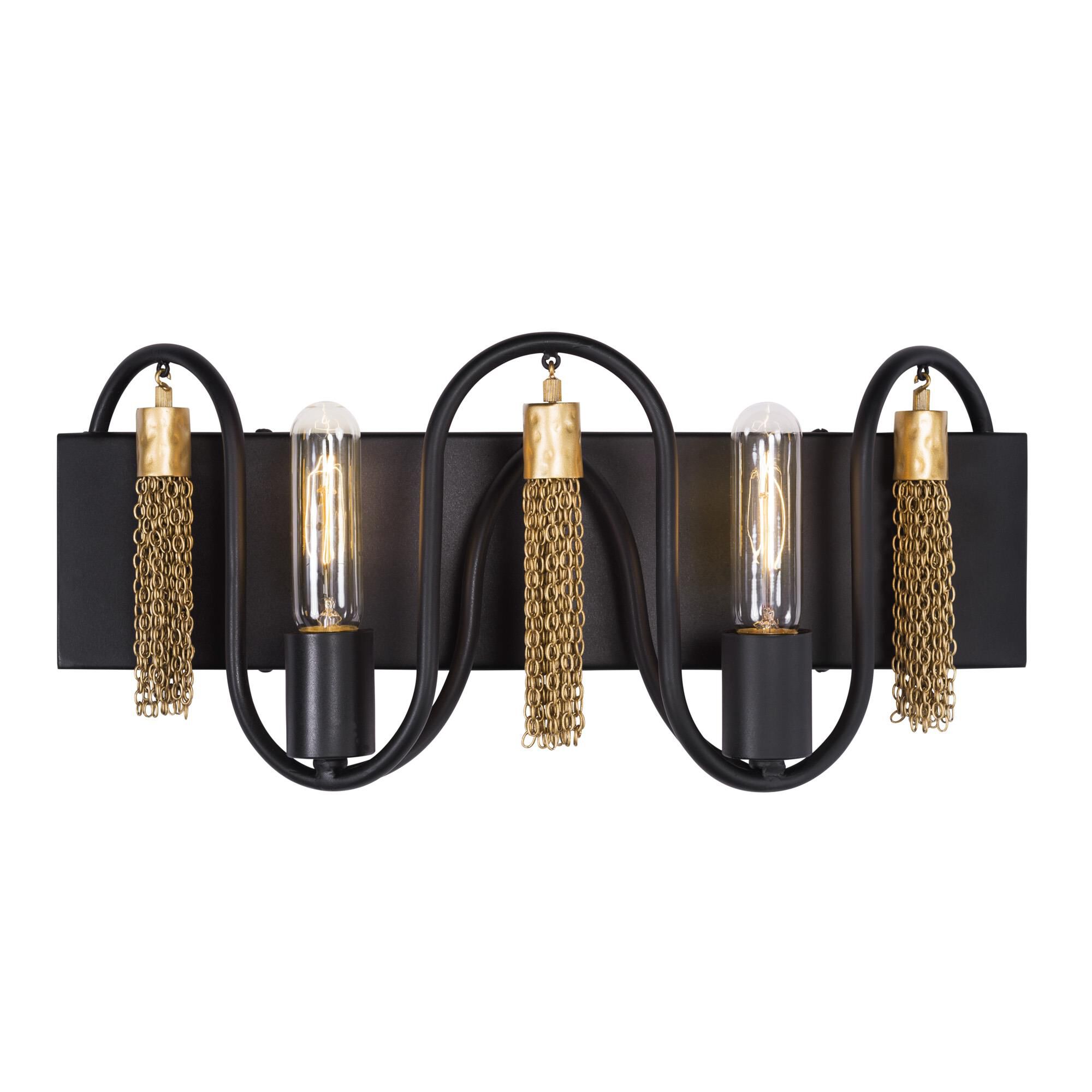 Shown in Black and Gold finish