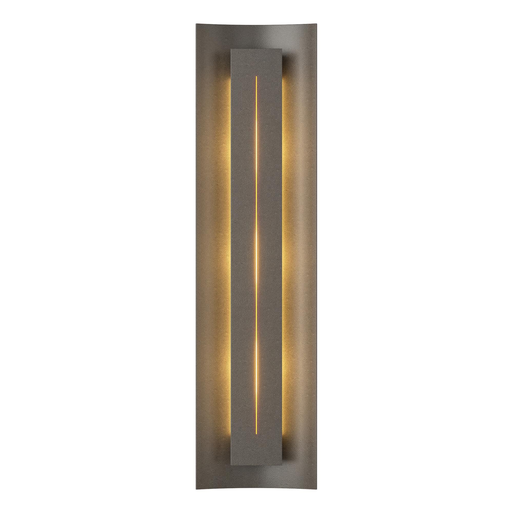 Shown in Dark Smoke finish and Ivory Art glass