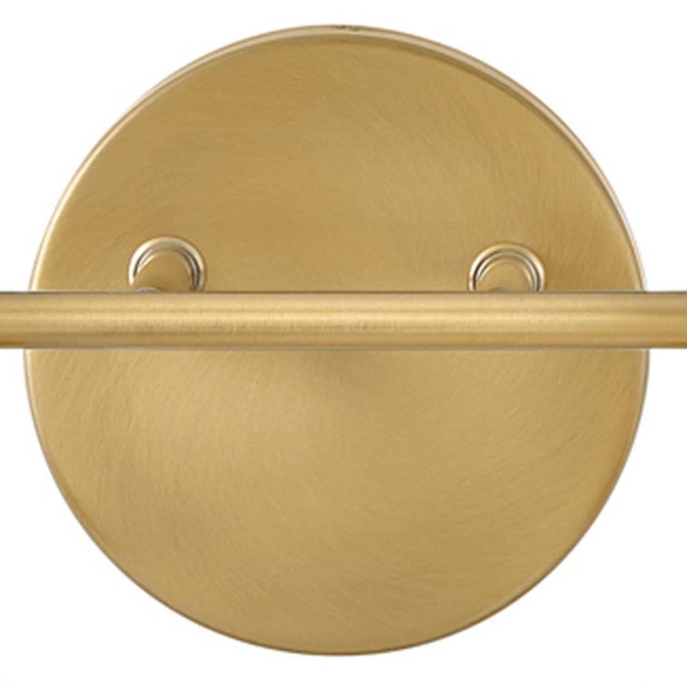 Shown in Lacquered Brass finish and White glass