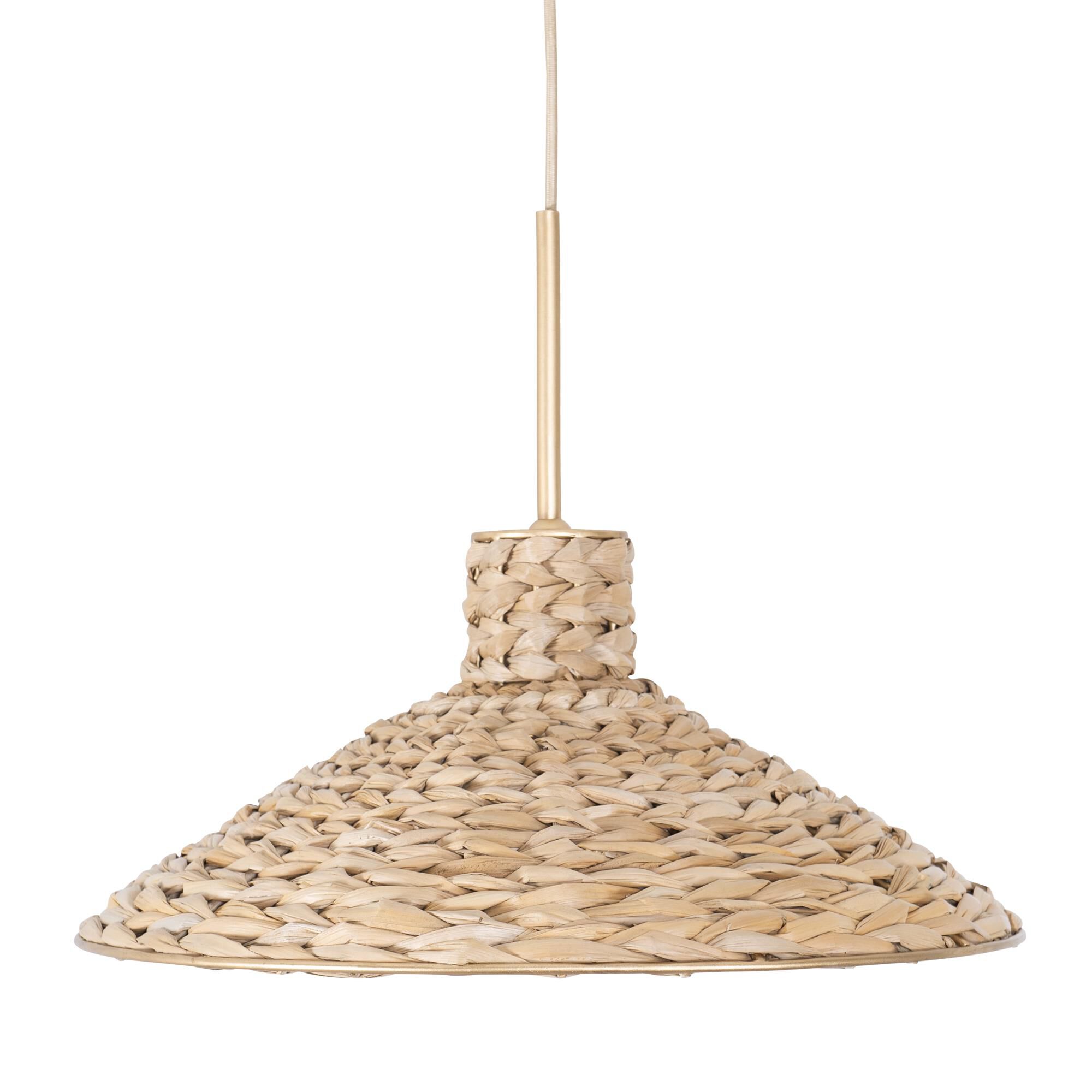 Shown in French Gold/Natural Seagrass finish and Natural Seagrass shade