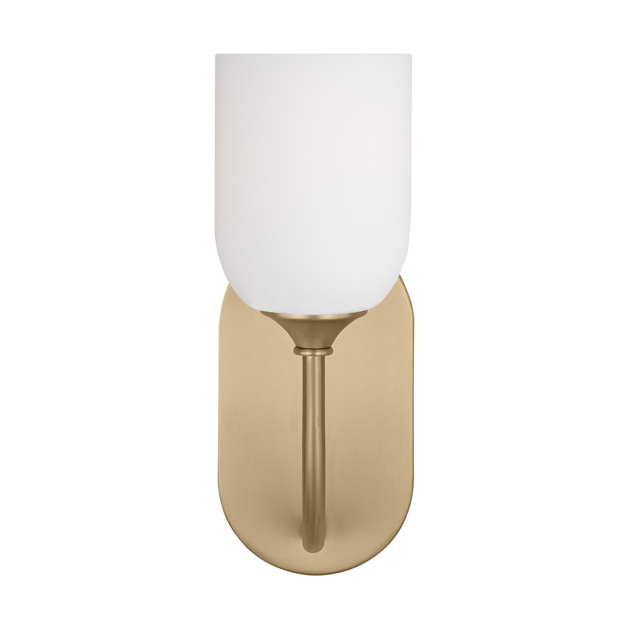 Shown in Satin Bronze finish and Etched / White Inside Glass shade
