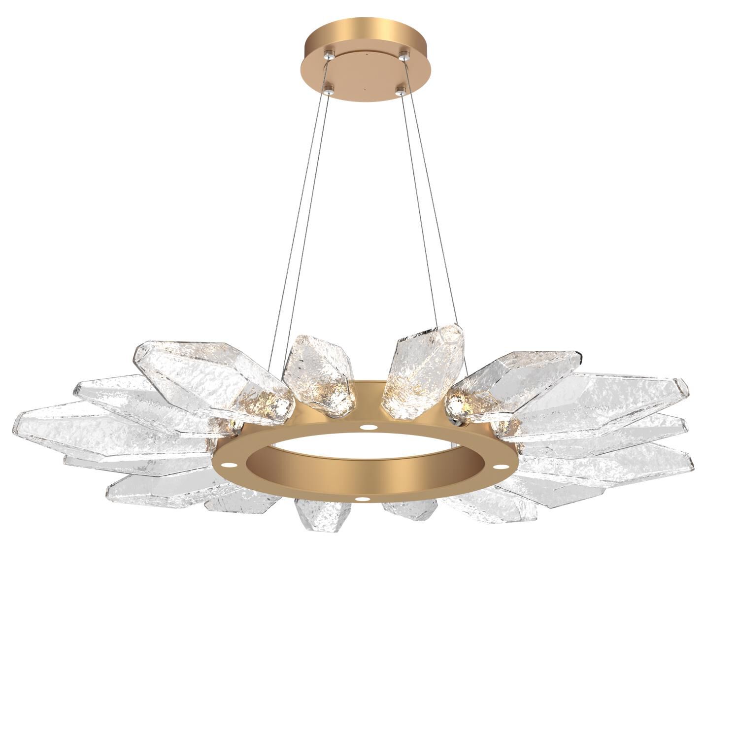 Rock Crystal 41 Inch 20 Light LED Chandelier by Hammerton Studio