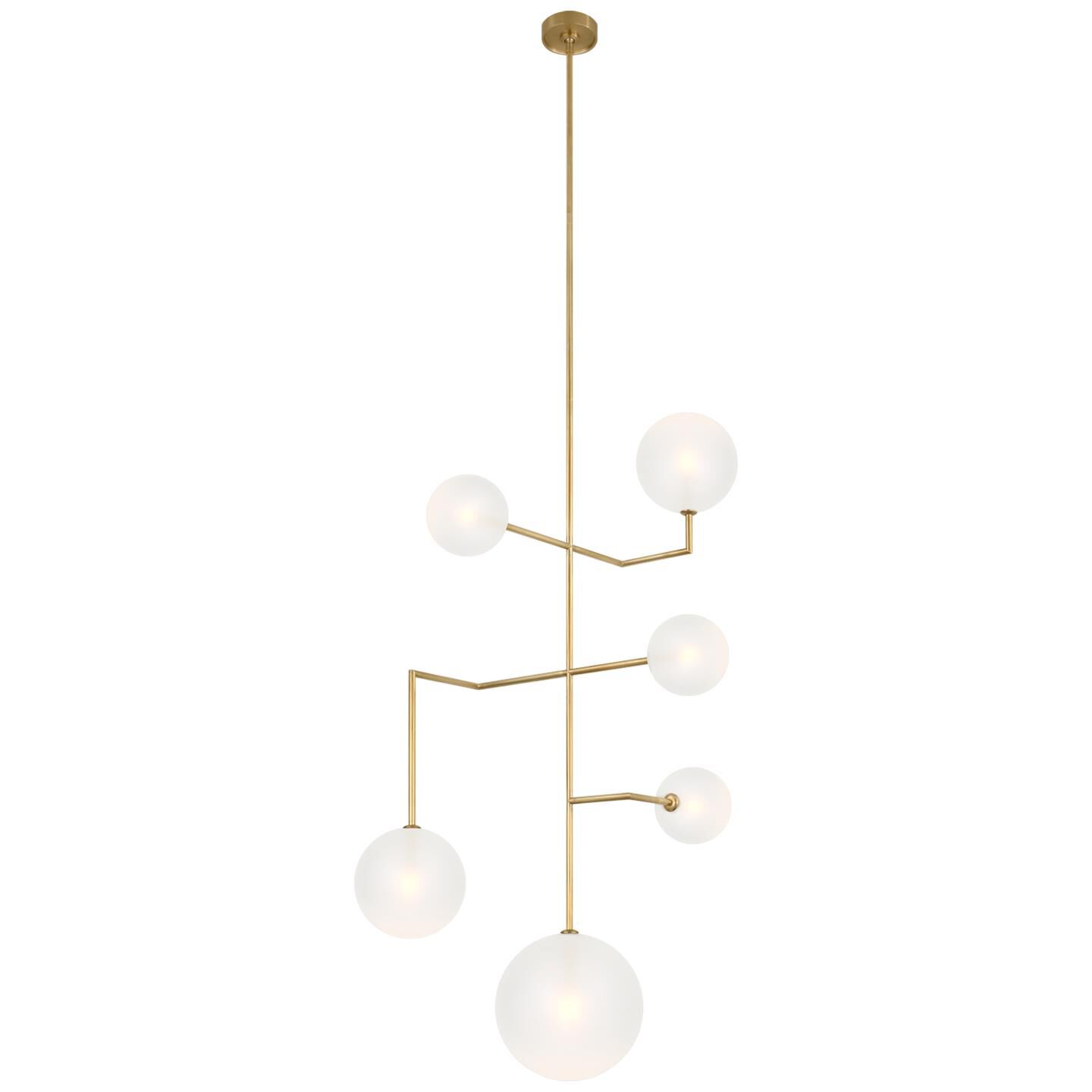 Shown in Hand-Rubbed Antique Brass finish and Soft Etched glass