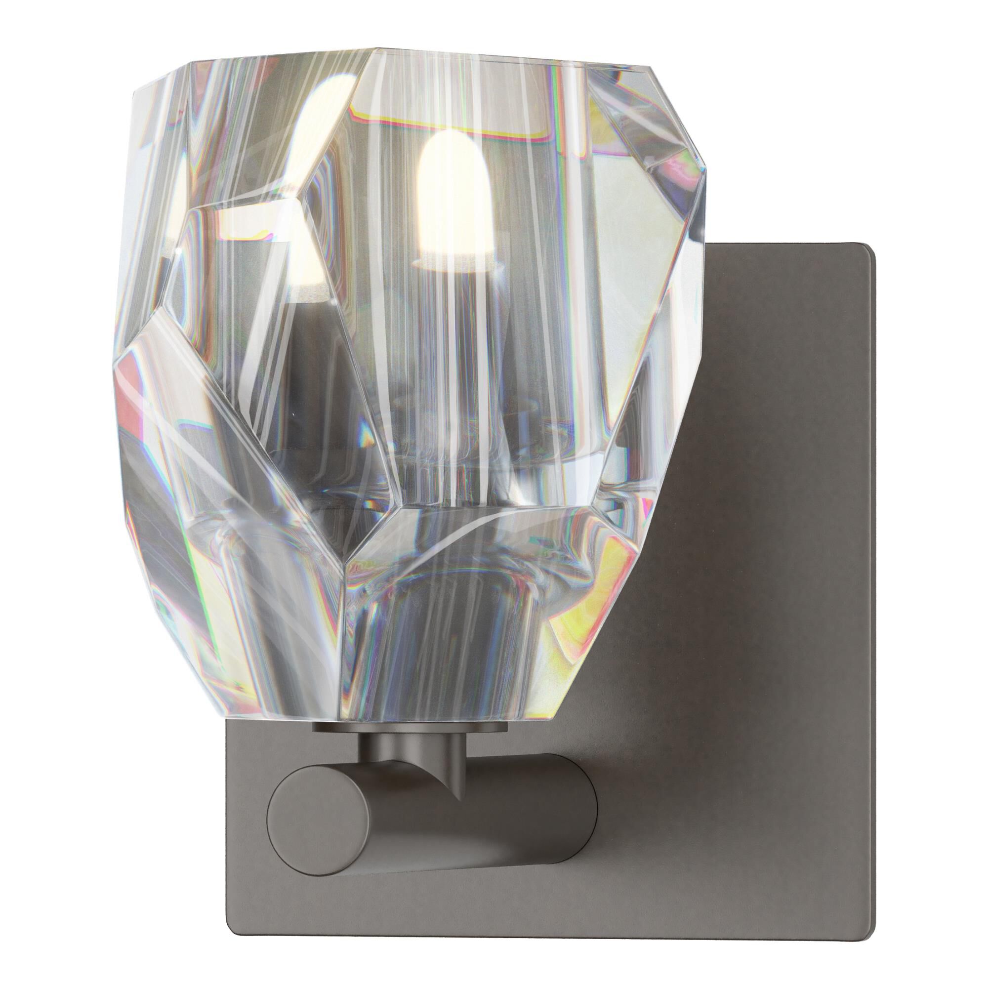 Shown in Oil Rubbed Bronze finish and Clear Crystal glass