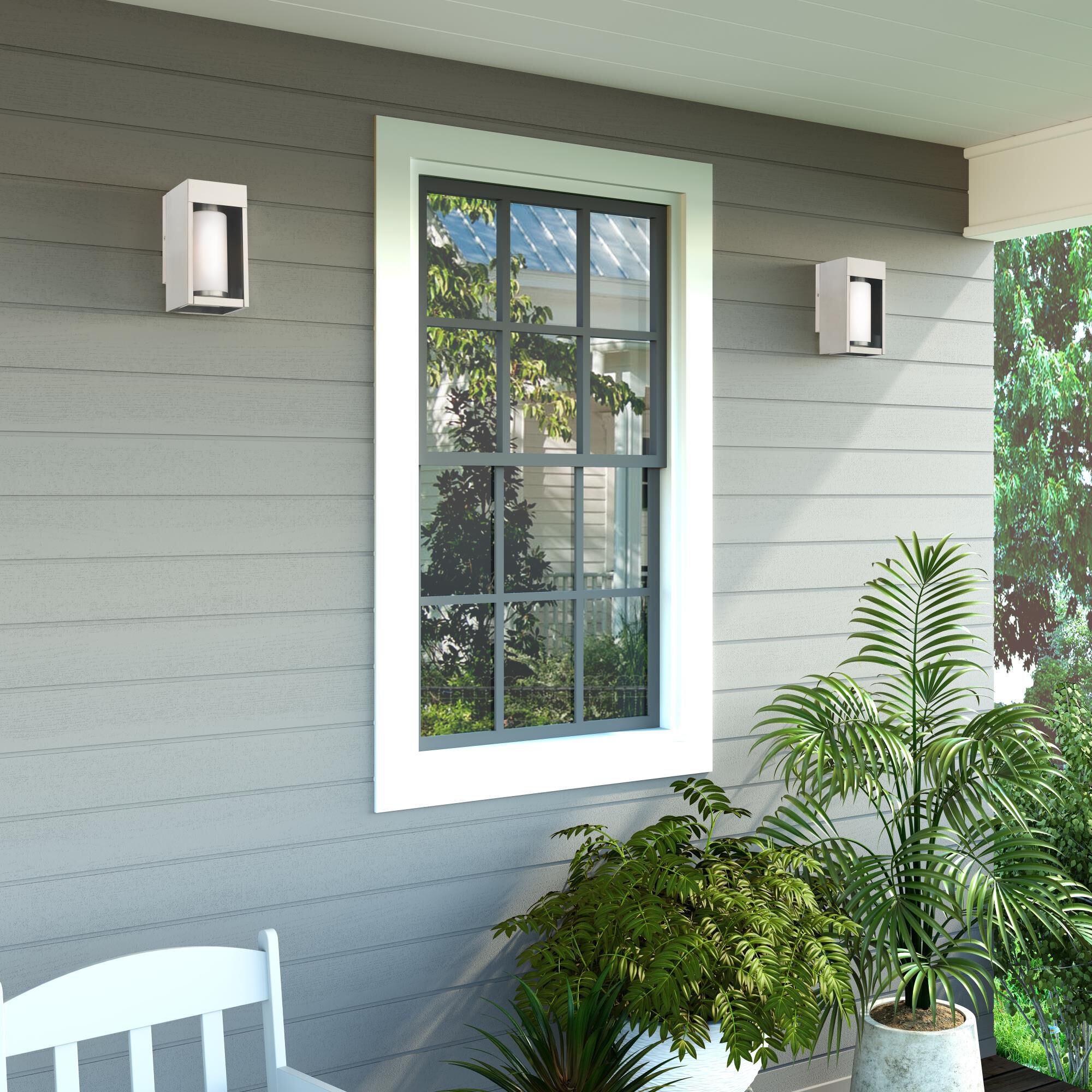 Bleecker 9 Inch Tall 1 Light Outdoor Wall Light by Livex Lighting