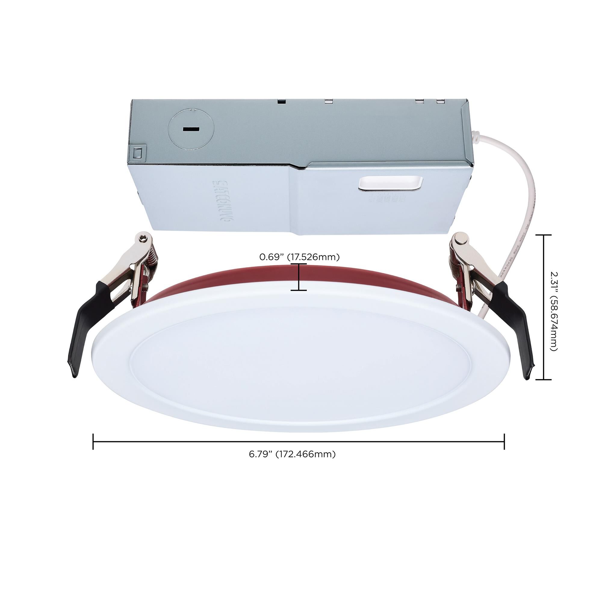 Shown in White and Red finish