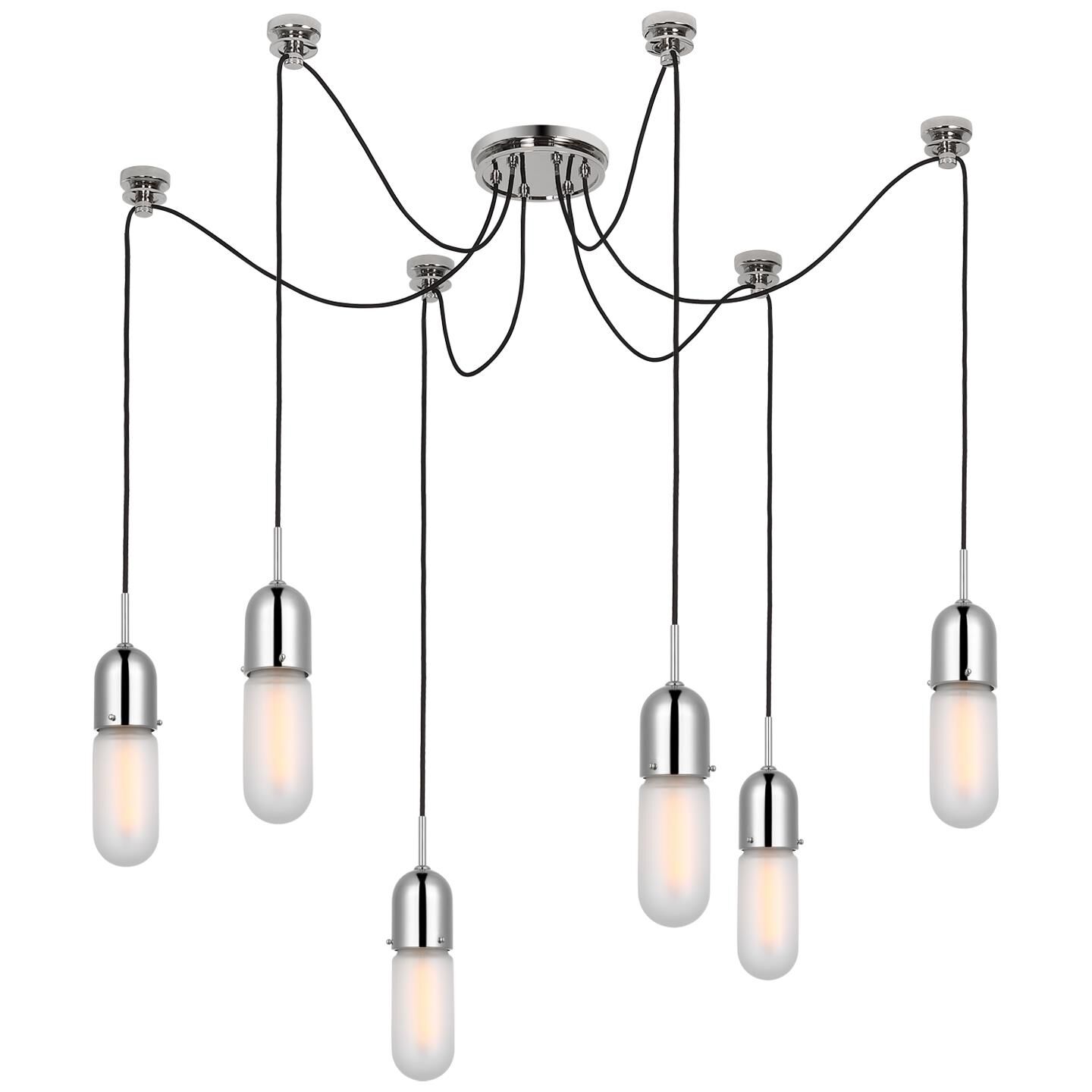 Thomas O'Brien Junio 9 Inch 6 Light LED Multi Light Pendant by Visual Comfort Signature Collection