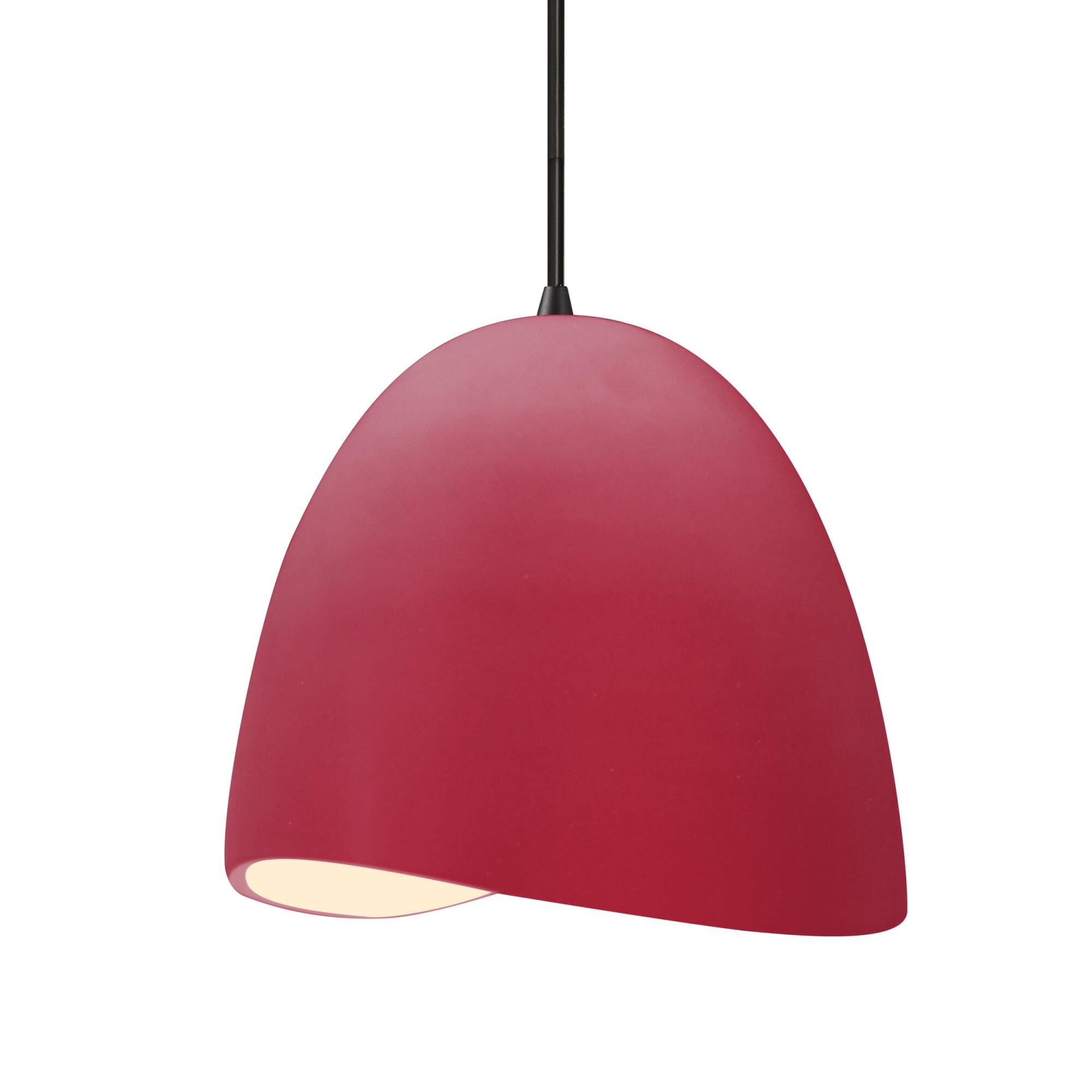 Shown in Matte Black finish and Cerise shade
