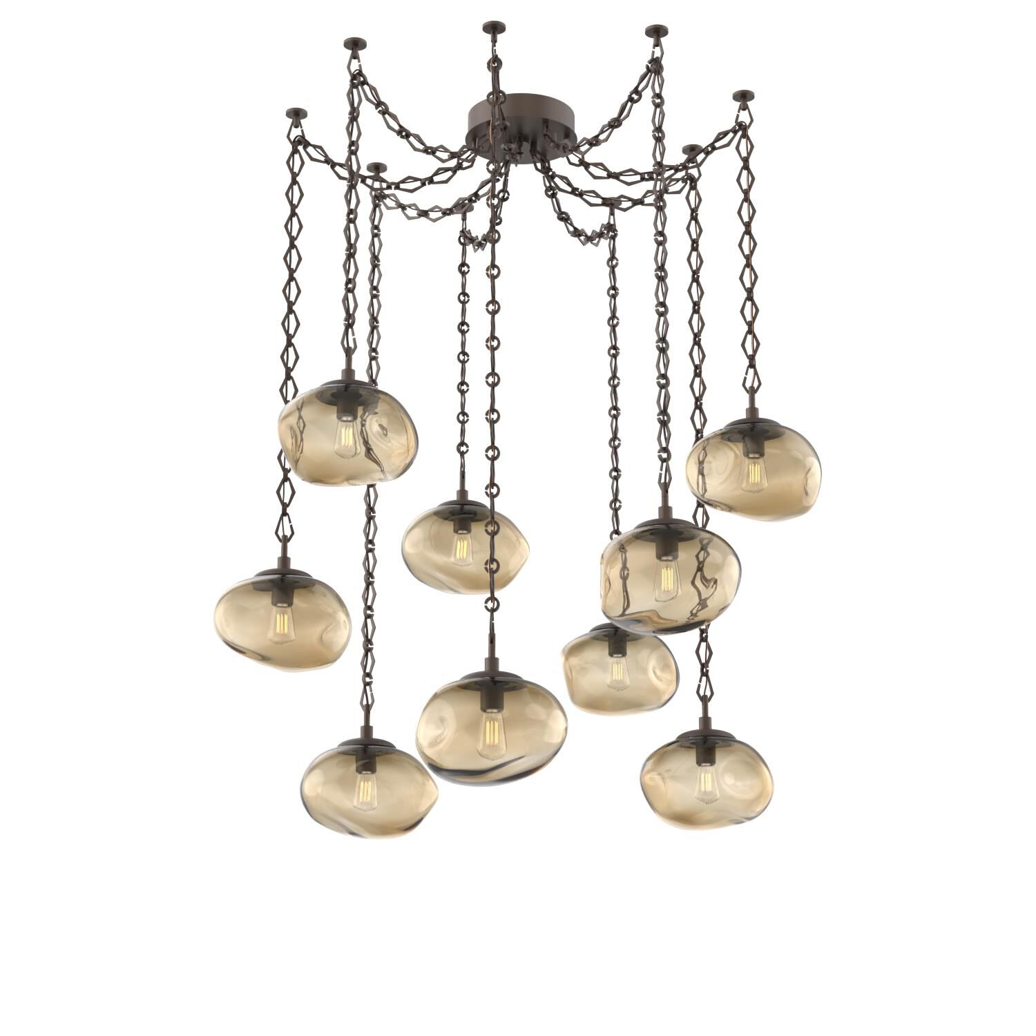Levi Wilson Nova 19 Inch Multi Pendant Light by Hammerton Studio