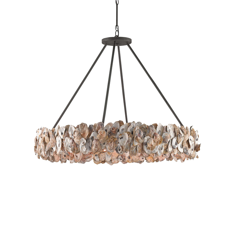 Oyster Large Chandelier by Currey & Company