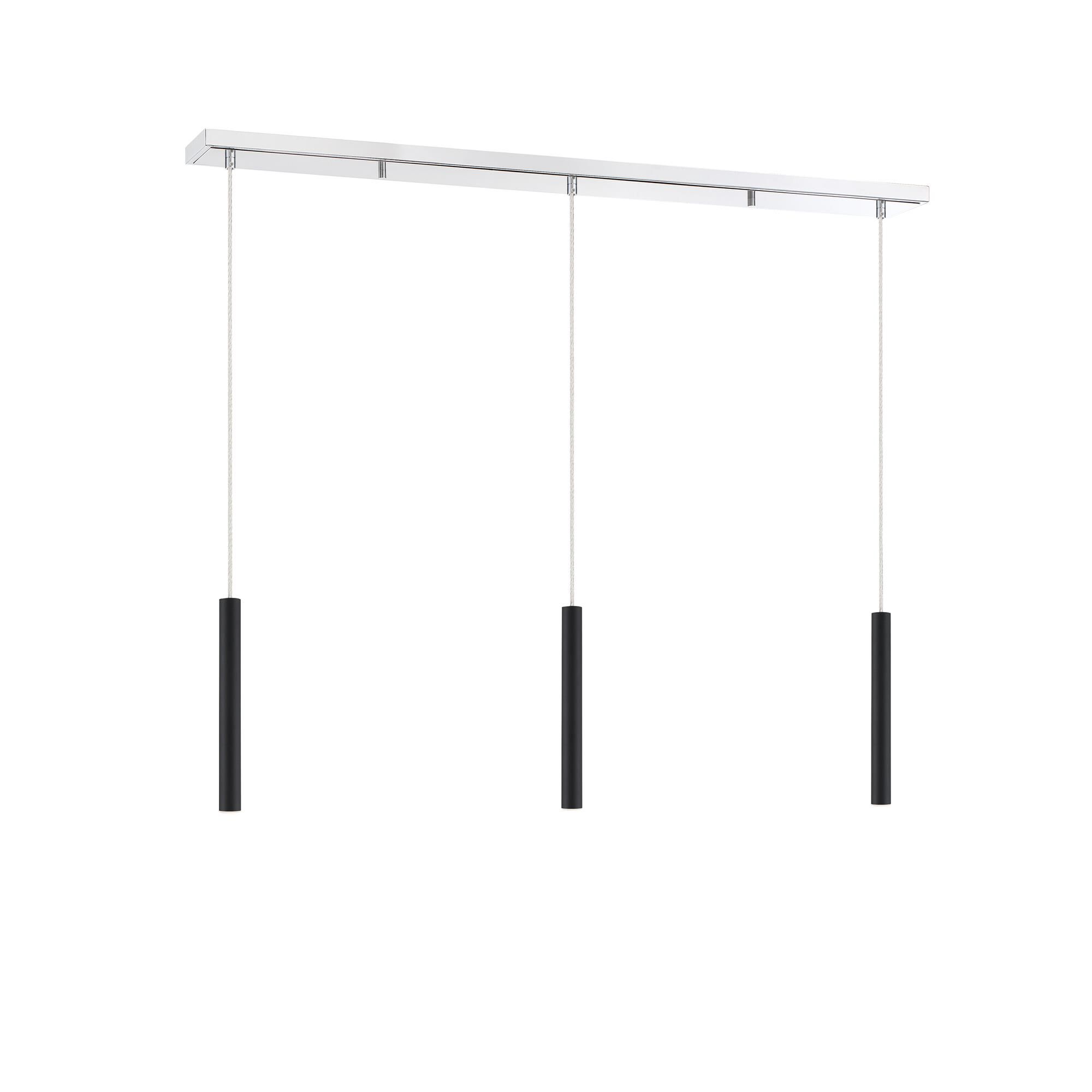 Shown in Chrome finish and Steel glass and Steel shade