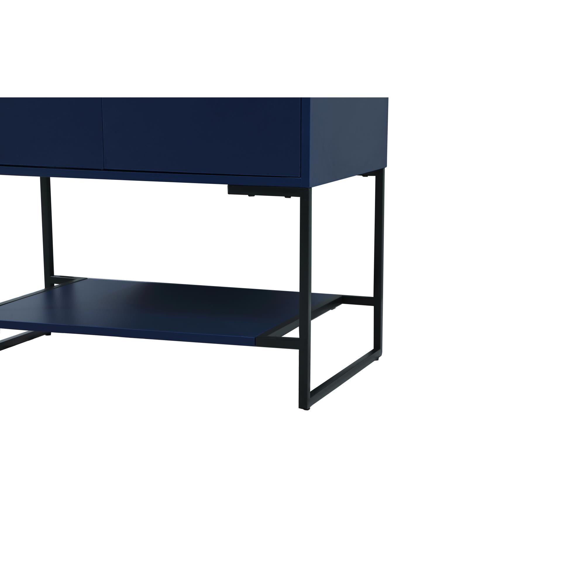 Shown in Blue finish