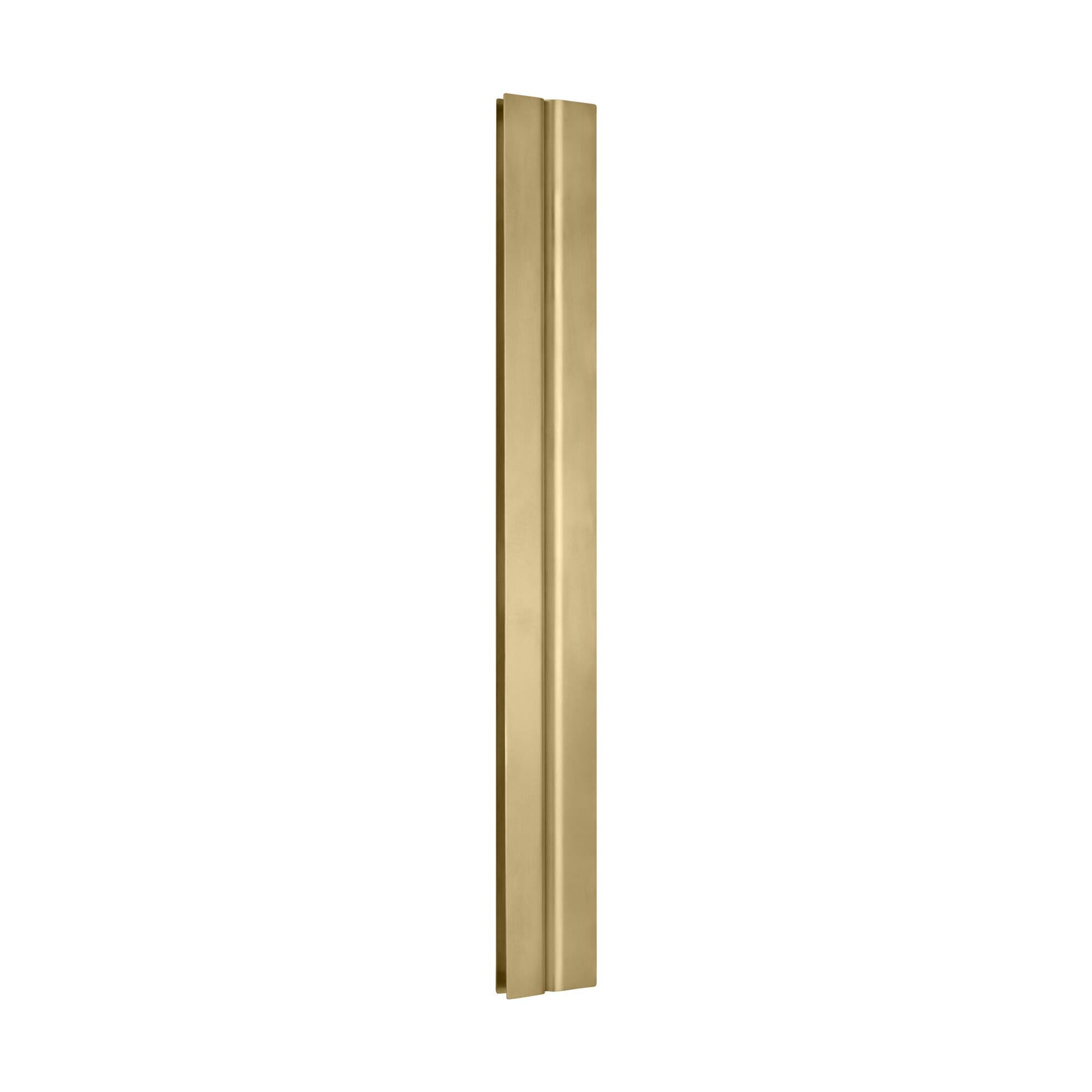 Shown in Hand-Rubbed Antique Brass finish and Brass shade