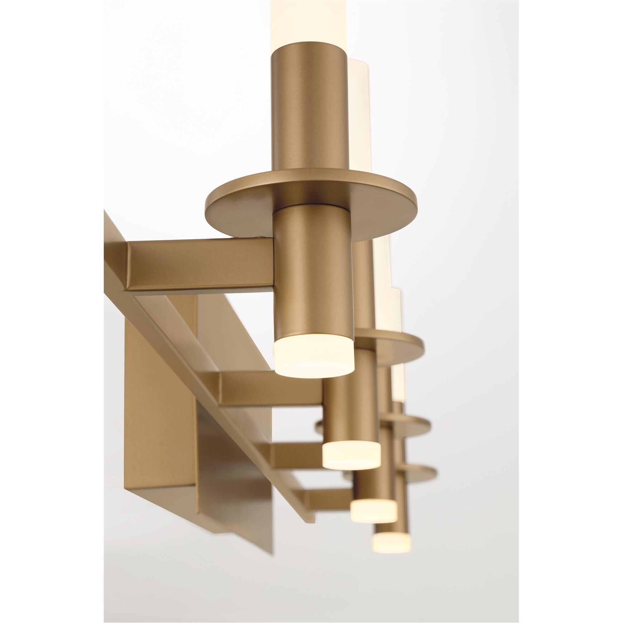 Shown in Gold finish and Frosted White Acrylic glass