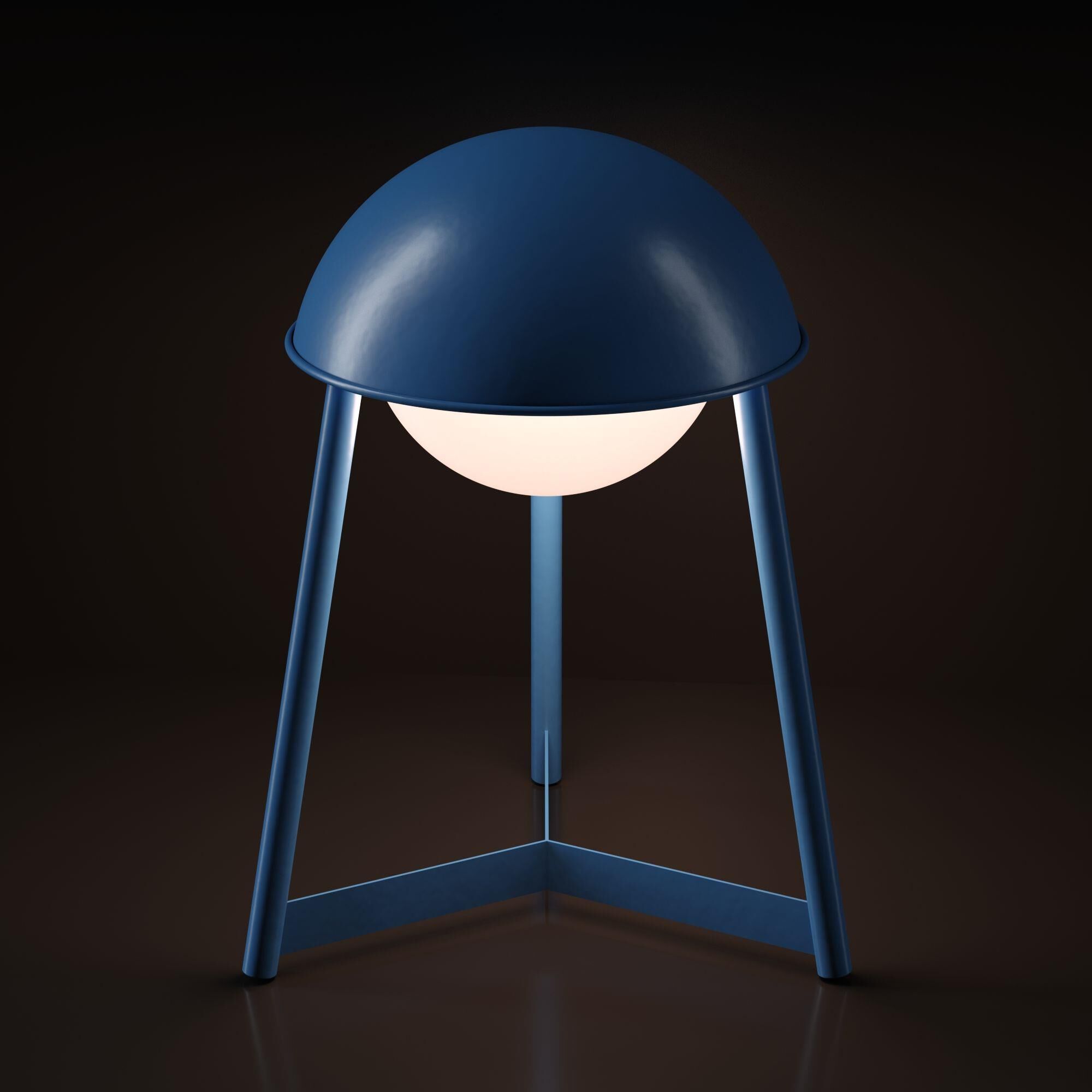 Kibun Helmet 21 Inch Table Lamp by Bulbrite