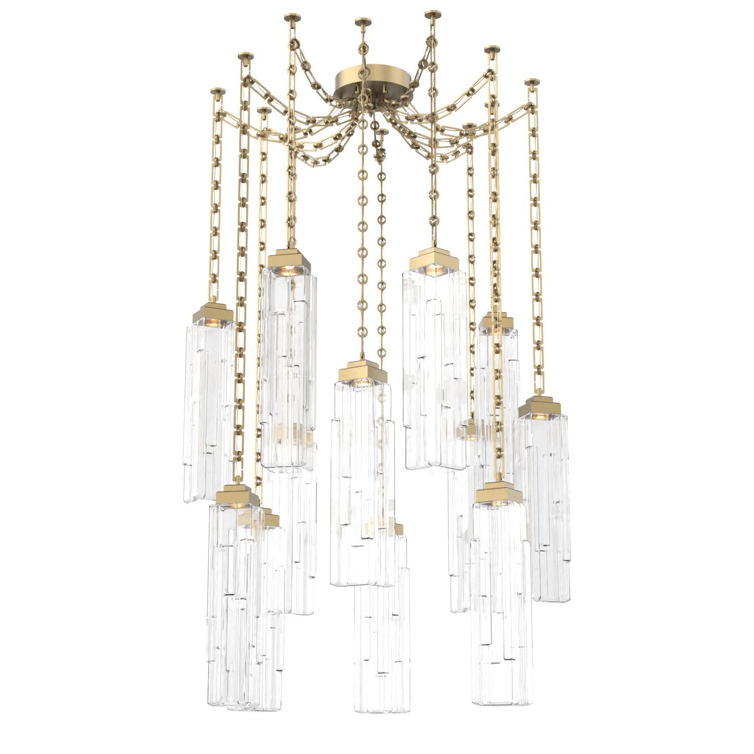 Levi Wilson Ledgestone 14 Inch Multi Pendant Light by Hammerton Studio