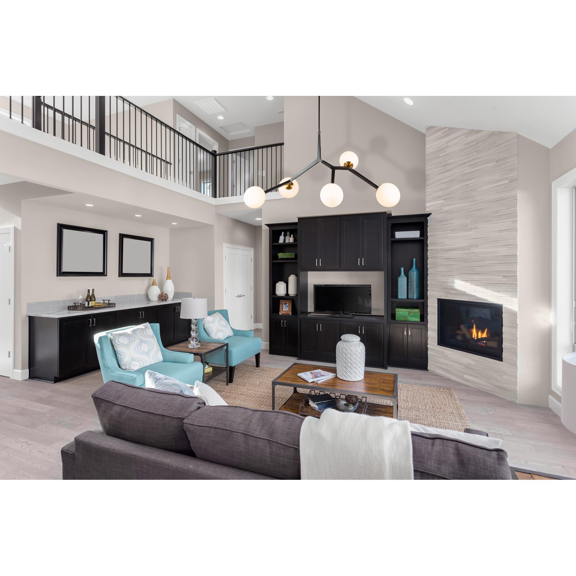 Ravello 47 Inch 5 Light Semi Flush Mount by Artcraft