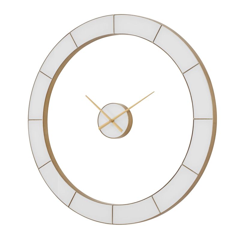 Ivory Halo Clock by Uttermost